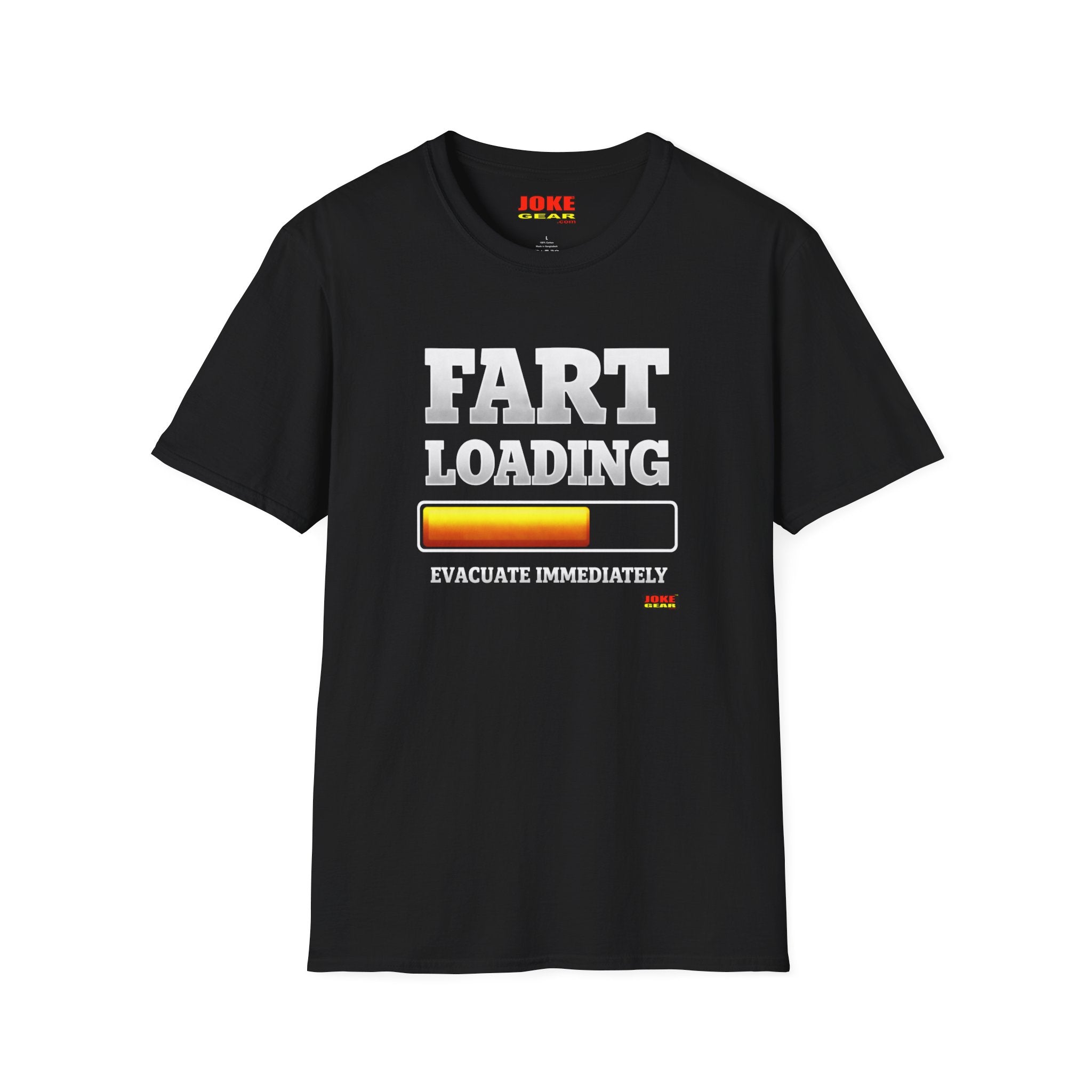 Fart Loading "Evacuate Immediately" T-Shirt – Funny Party Gag Tee