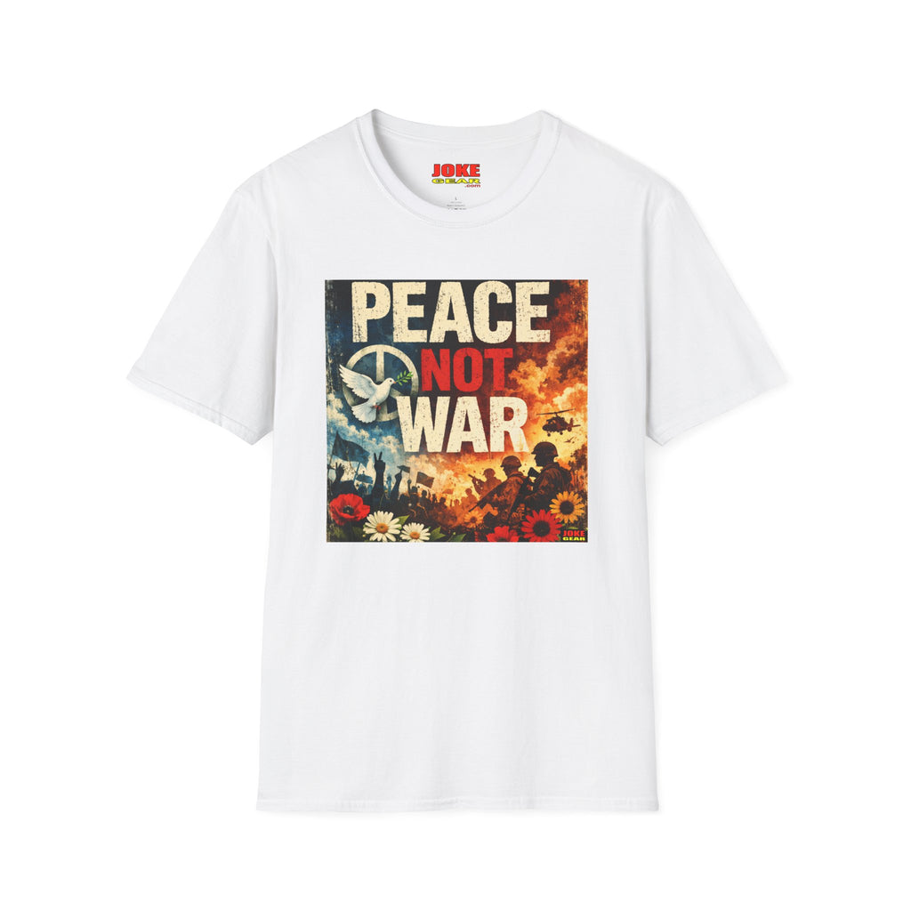 Peace Not War T-Shirt — Vintage Peace Sign Floral Graphic Tee