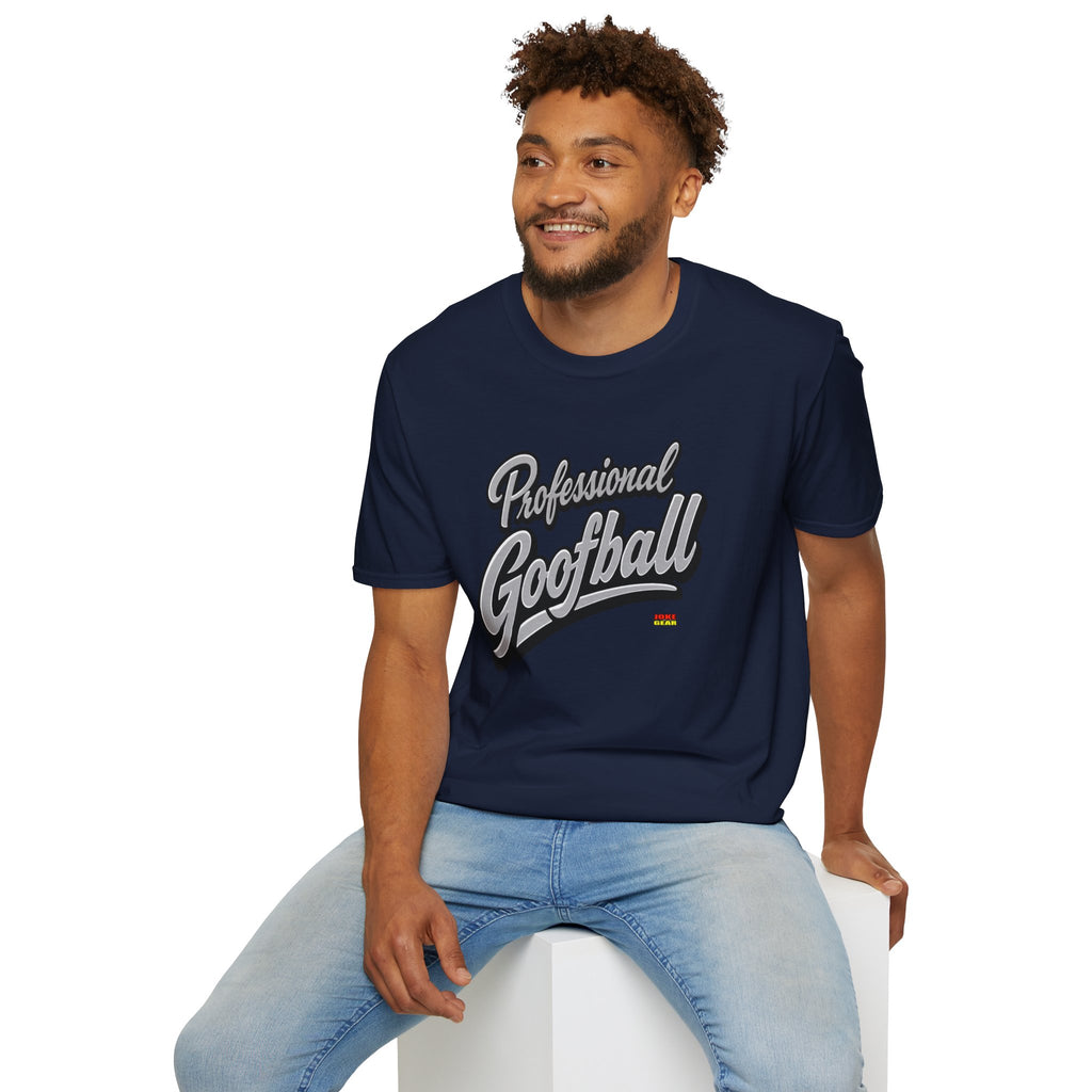 Professional Goofball T-Shirt — Funny Retro Script Tee for Casual Wear