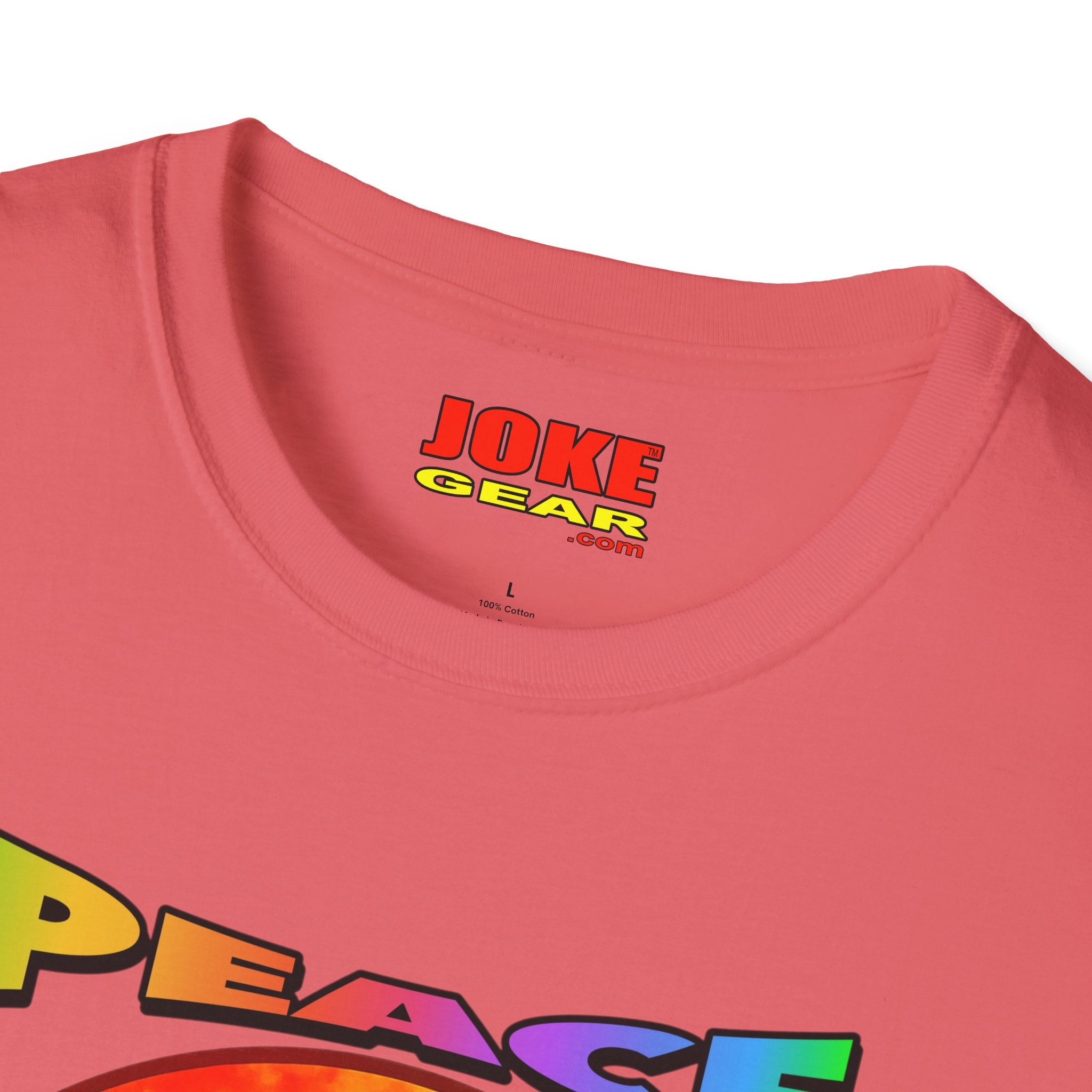 Peace Tie-Dye Graphic T-Shirt — "Peace: Cheaper Than Therapy" Retro Hippie Tee