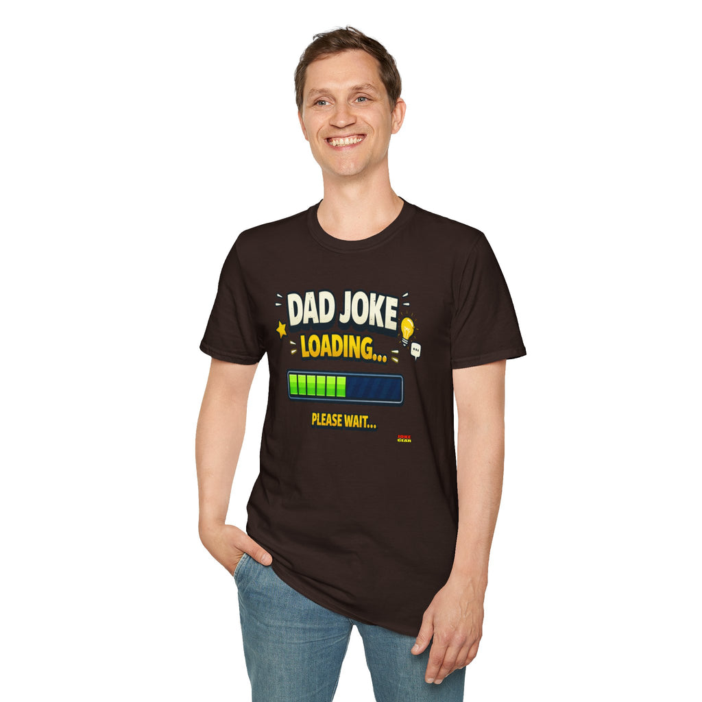 Dad Joke Loading T-Shirt — Funny Father’s Day Gift, "Please Wait" Progress Bar Tee