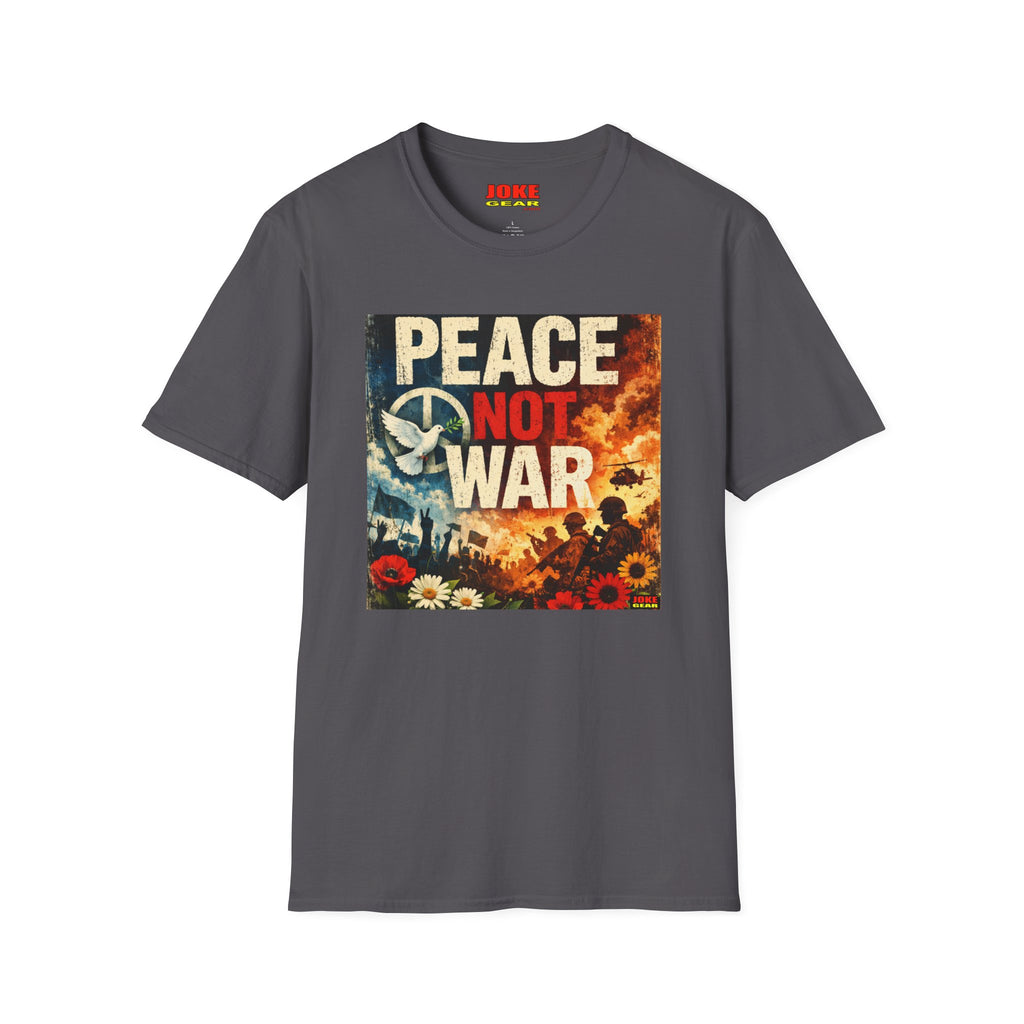 Peace Not War T-Shirt — Vintage Peace Sign Floral Graphic Tee