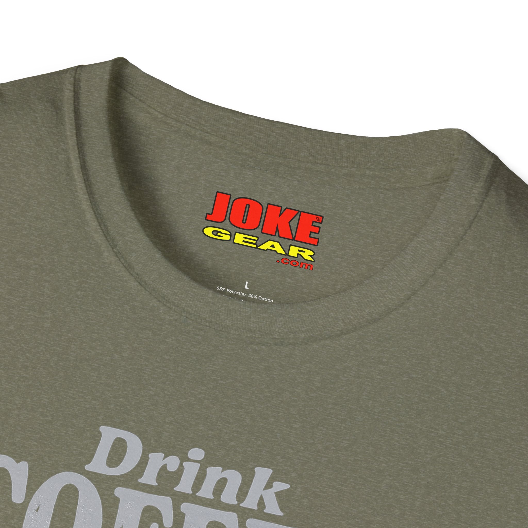 Coffee Humor T-Shirt — “Drink Coffee… Because Crack is Bad for You”