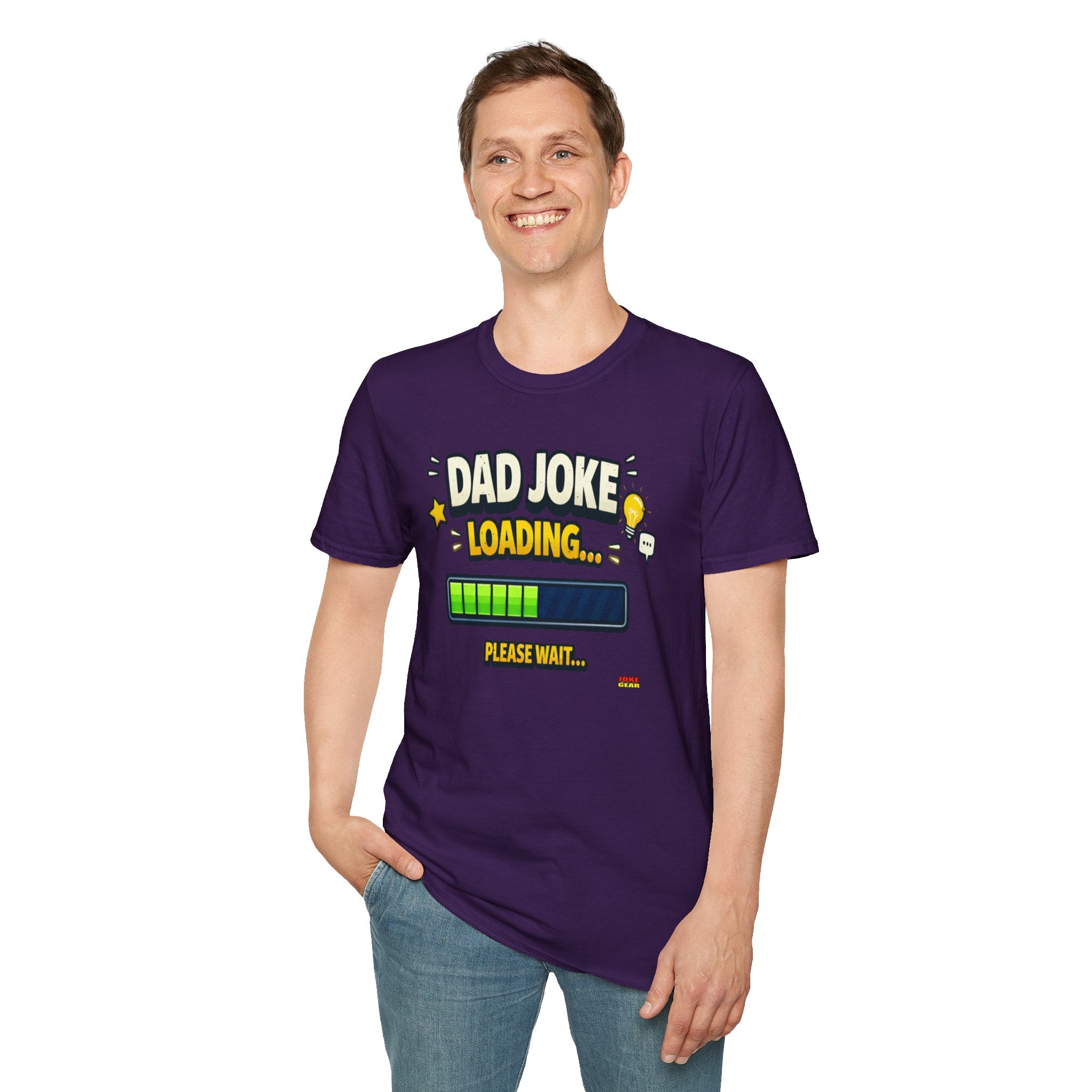 Dad Joke Loading T-Shirt — Funny Father’s Day Gift, "Please Wait" Progress Bar Tee