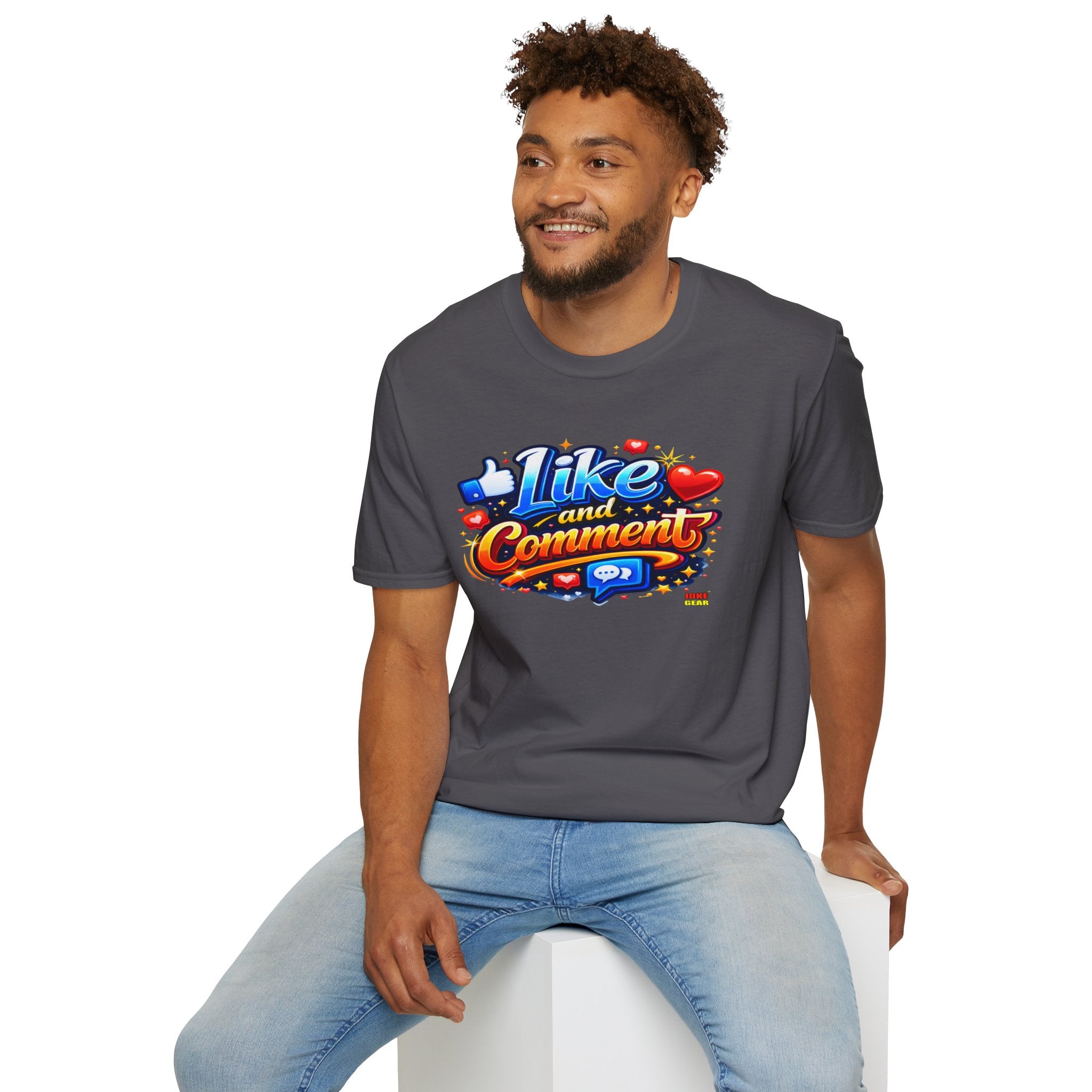 LIKE and COMMENT T-Shirt — Social Media Graphic Tee