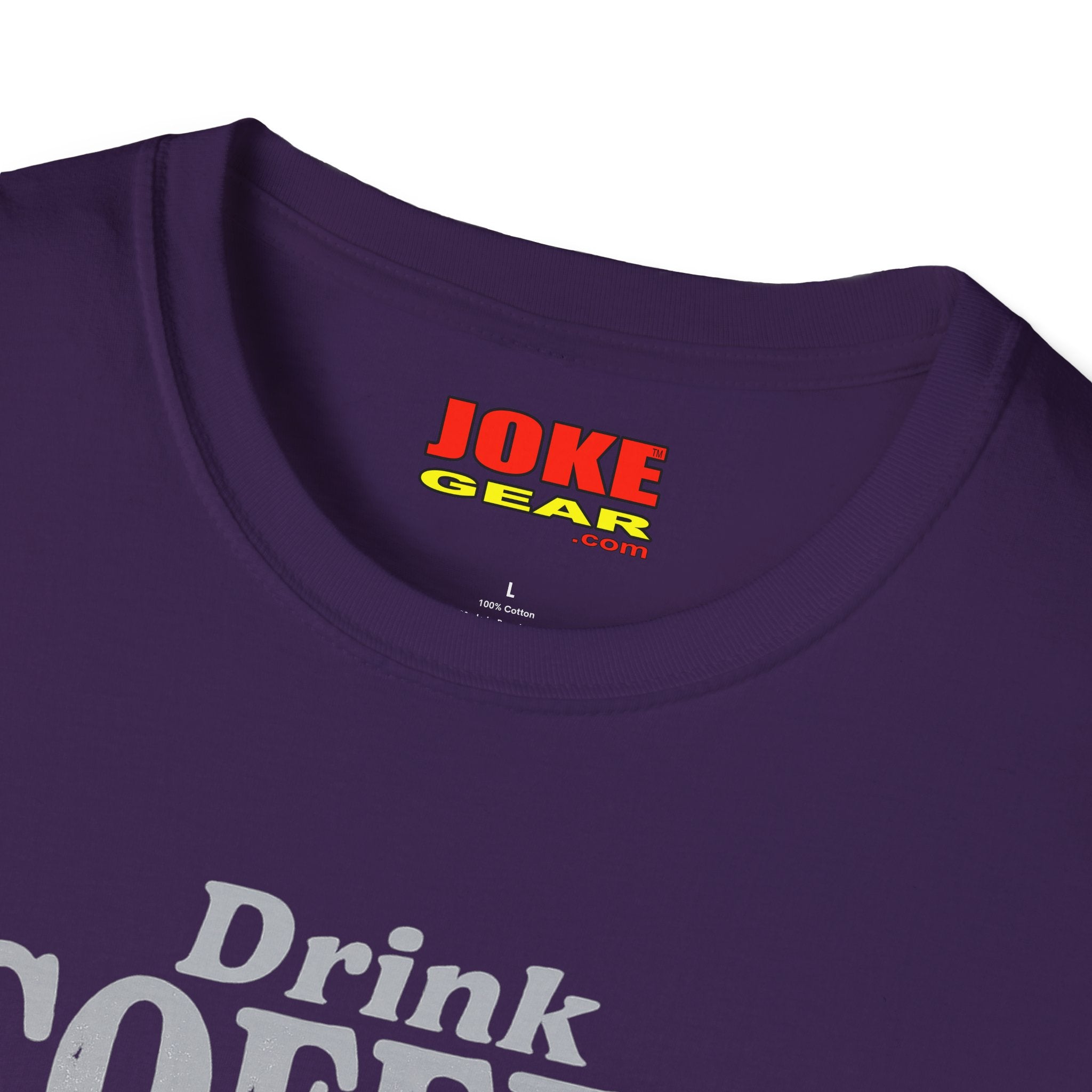 Coffee Humor T-Shirt — “Drink Coffee… Because Crack is Bad for You”