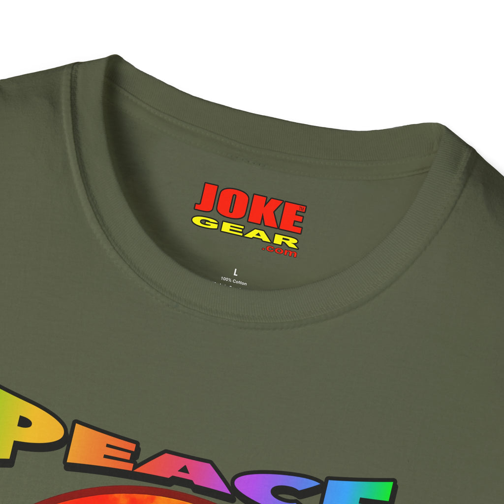 Peace NOT War T-Shirt — Tie-Dye Peace Symbol Retro Graphic Tee