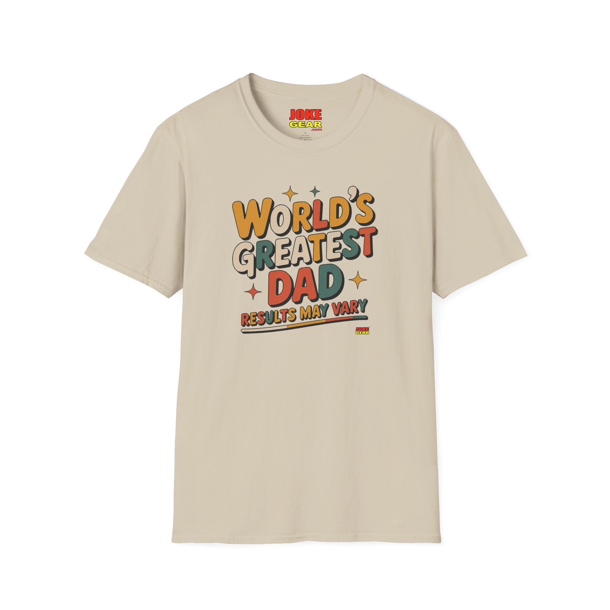 World’s Greatest Dad (Results May Vary) Retro Graphic Tee