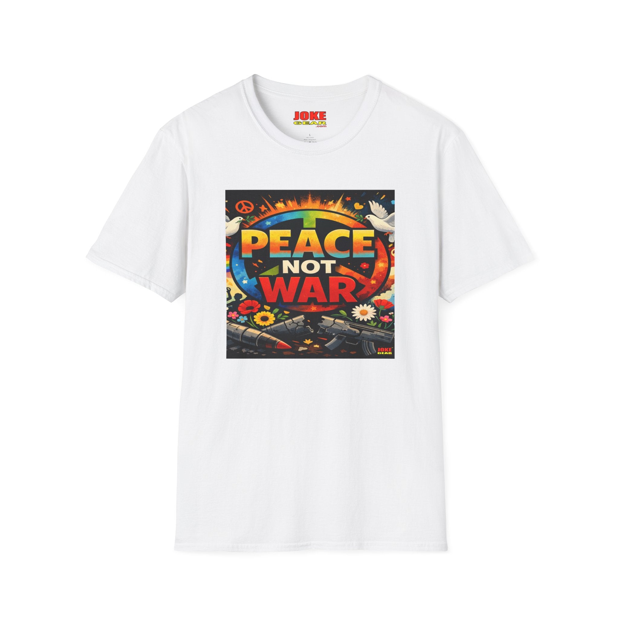Peace NOT War T-Shirt — Retro Hippie Peace Sign Tee