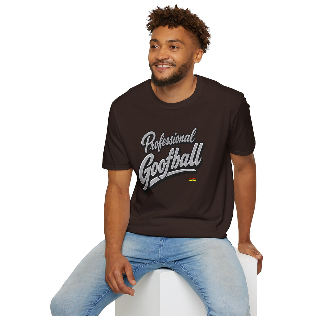 Professional Goofball T-Shirt — Funny Retro Script Tee for Casual Wear