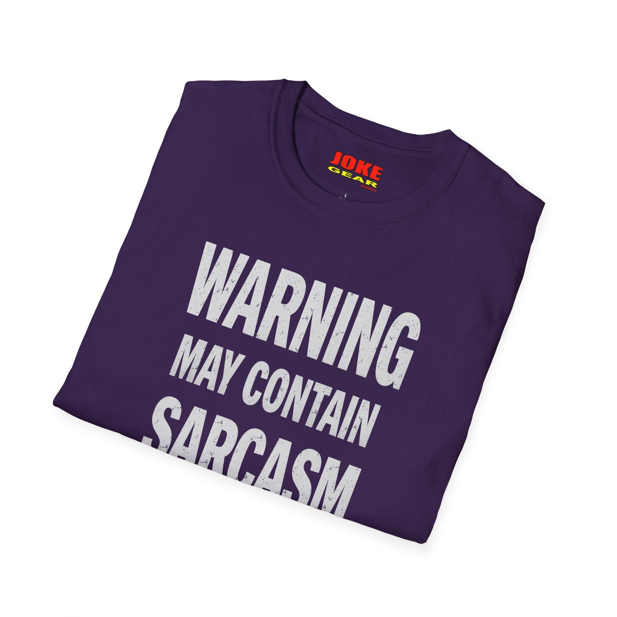 Sarcasm Warning T-Shirt — "WARNING: May Contain SARCASM" Graphic Tee