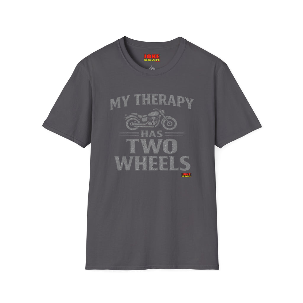 My Therapy Has Two Wheels Motorcycle T-Shirt – Biker Vintage Ride Tee