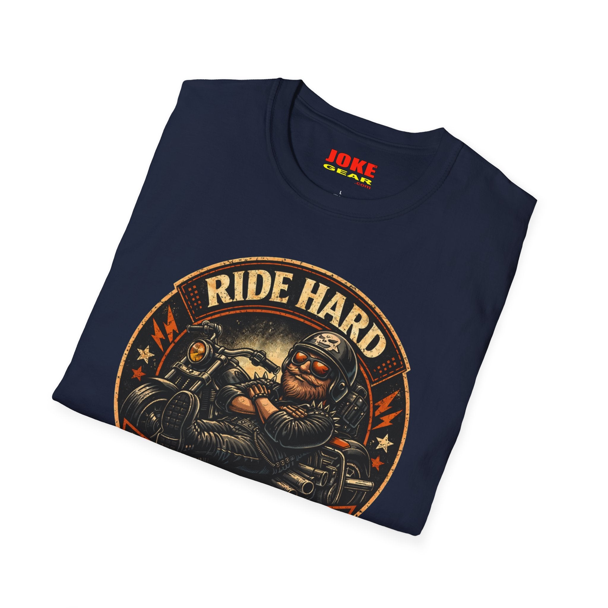 Ride Hard Nap Harder T-Shirt — Vintage Motorcycle Biker Tee