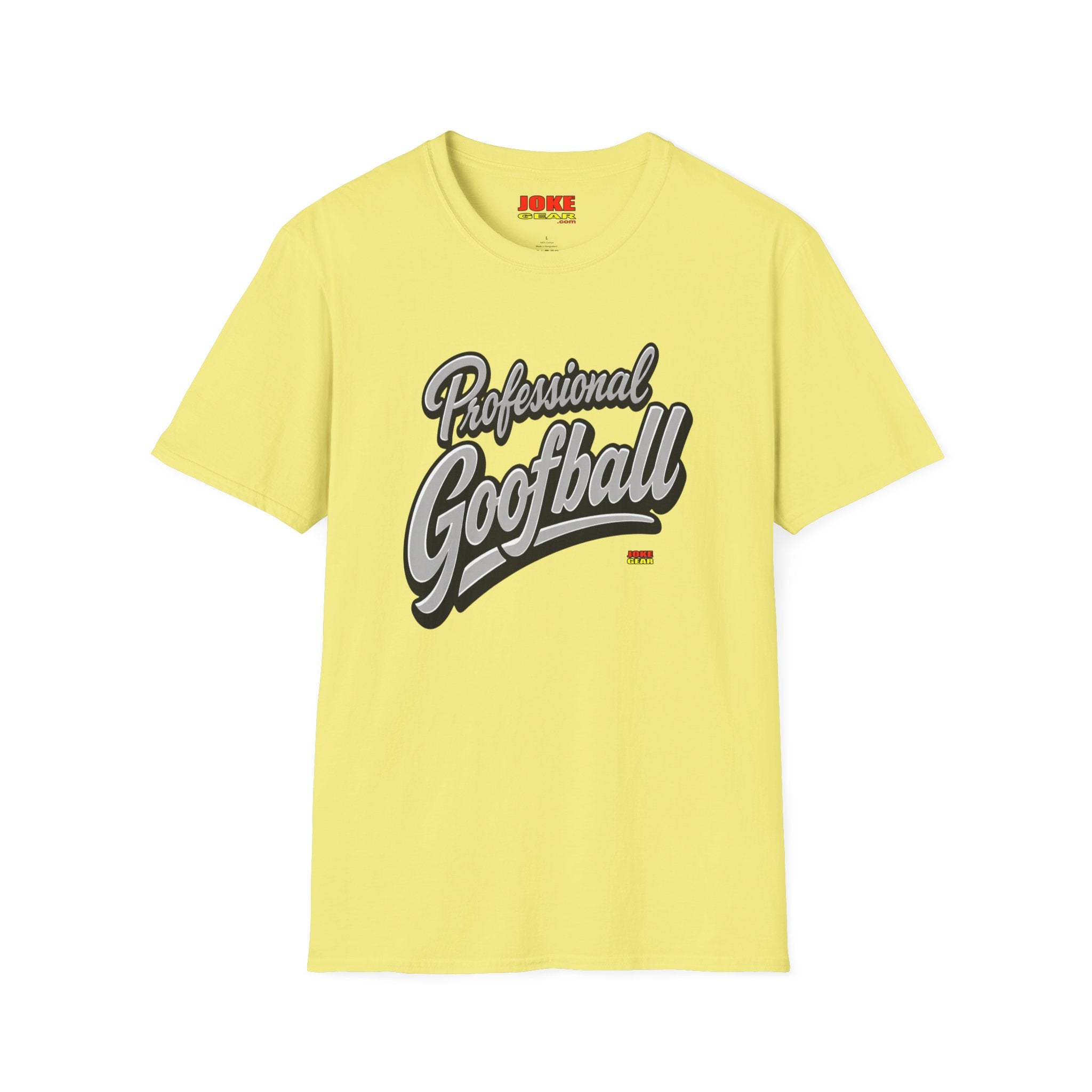 Professional Goofball T-Shirt — Funny Retro Script Tee for Casual Wear