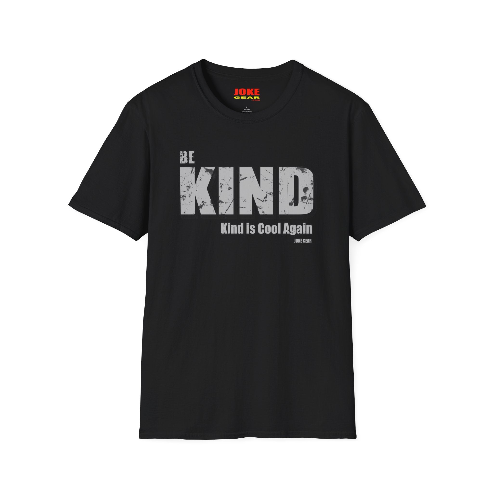 BE KIND T-Shirt — (BE KIND: Kind is Cool Again) Vintage Block Letter Tee