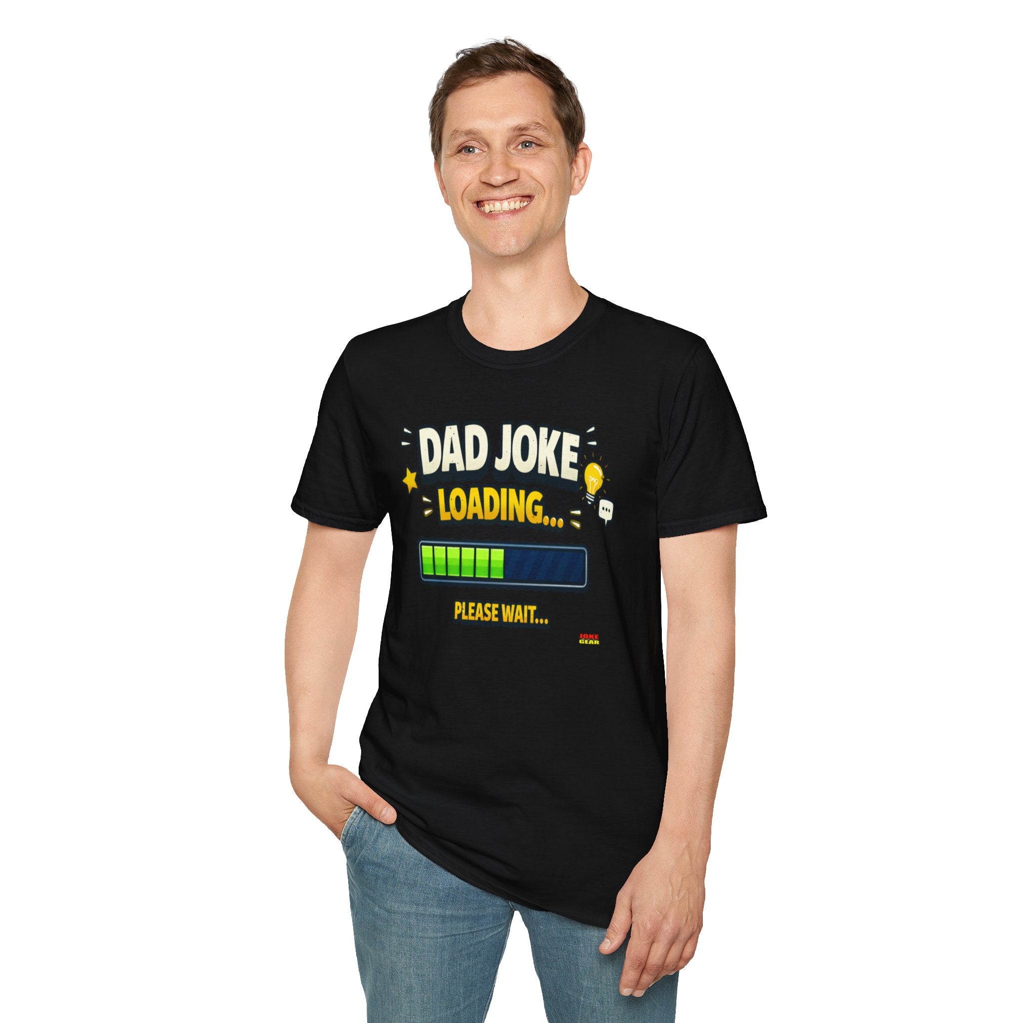 Dad Joke Loading T-Shirt — Funny Father’s Day Gift, "Please Wait" Progress Bar Tee