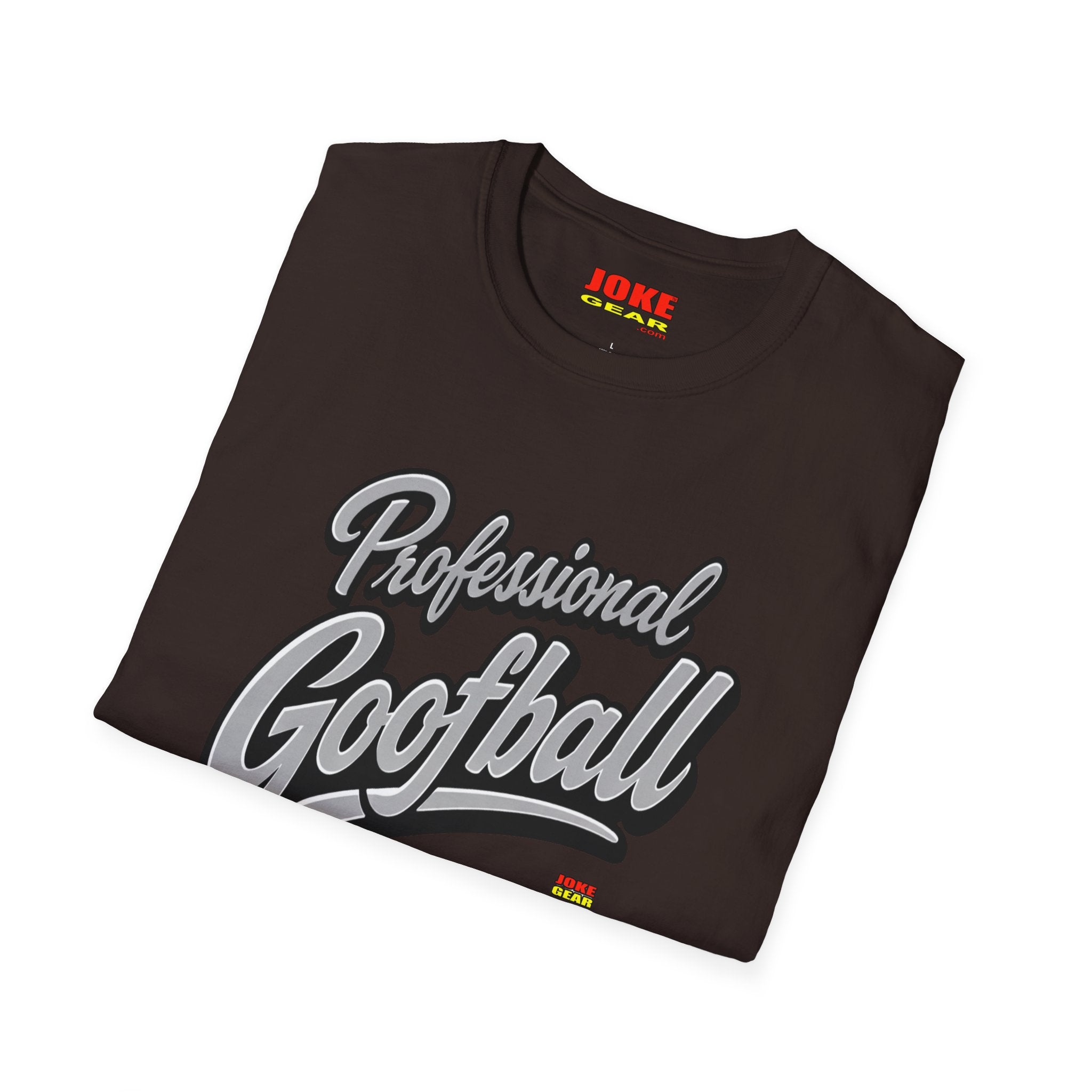 Professional Goofball T-Shirt — Funny Retro Script Tee for Casual Wear