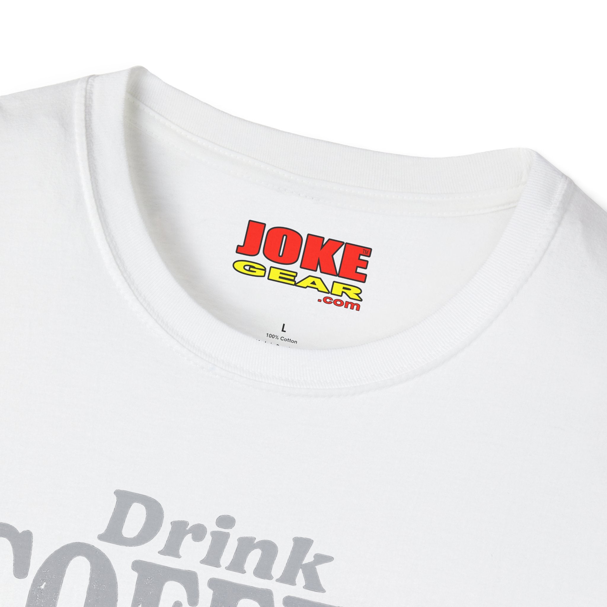 Coffee Humor T-Shirt — “Drink Coffee… Because Crack is Bad for You”