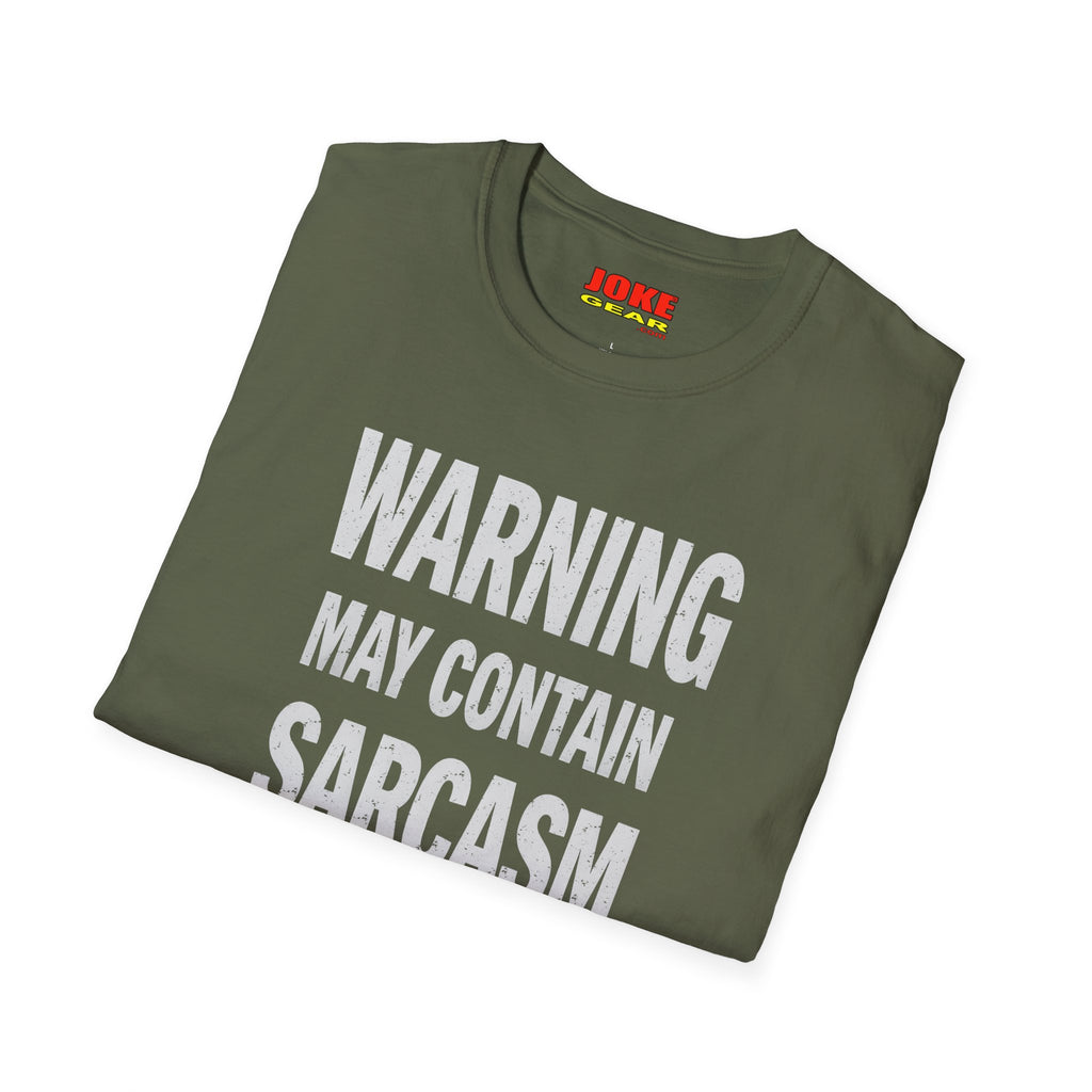 Sarcasm Warning T-Shirt — "WARNING: May Contain SARCASM" Graphic Tee