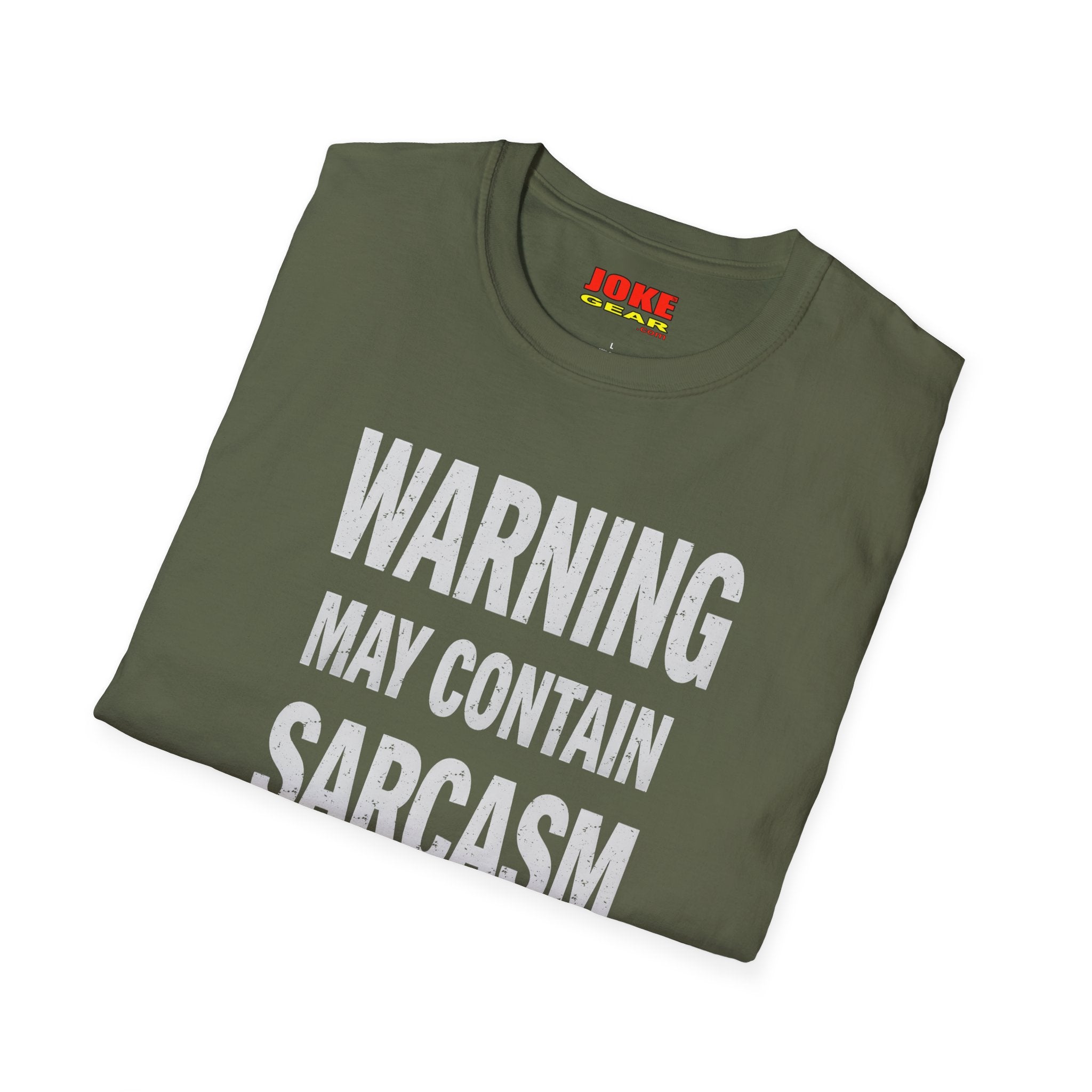 Sarcasm Warning T-Shirt — "WARNING: May Contain SARCASM" Graphic Tee