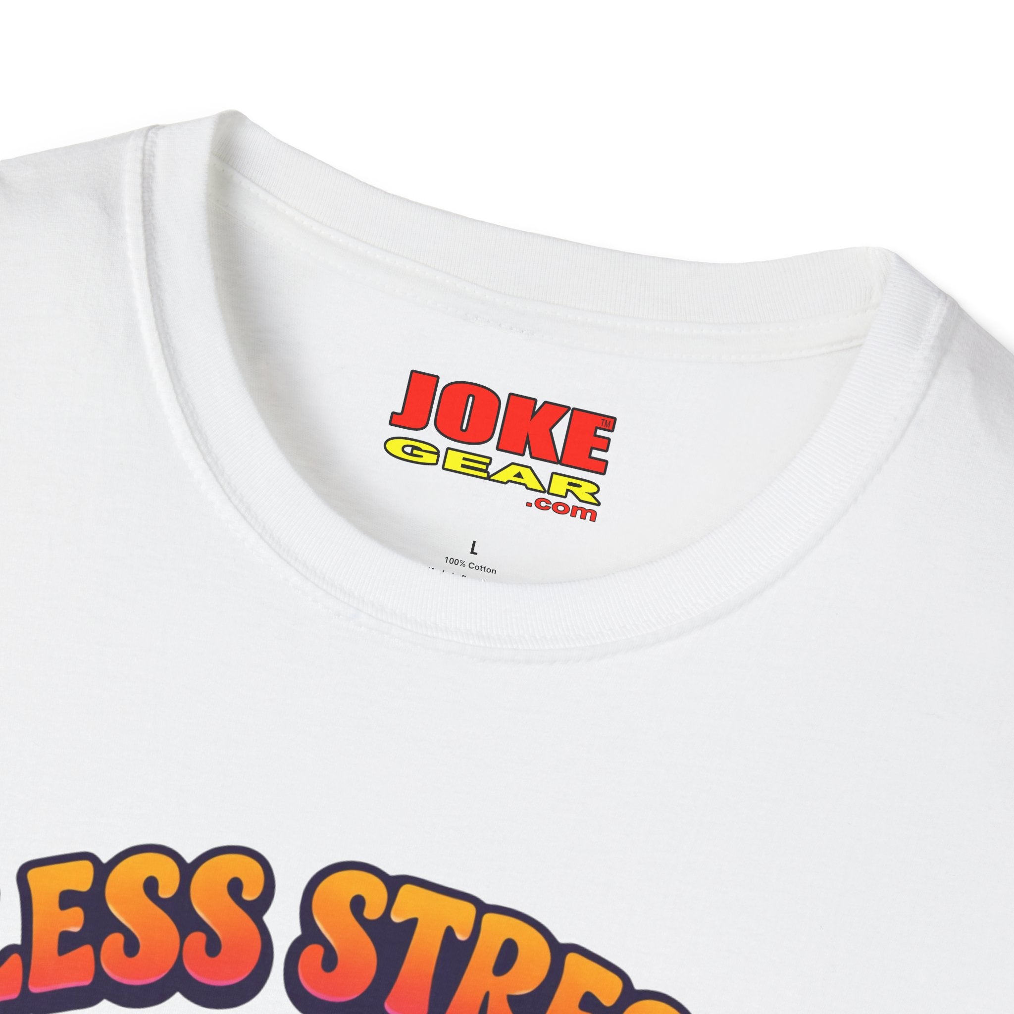 Less Stress More Groovy T-Shirt — Retro Peace Sign Hippie Tee