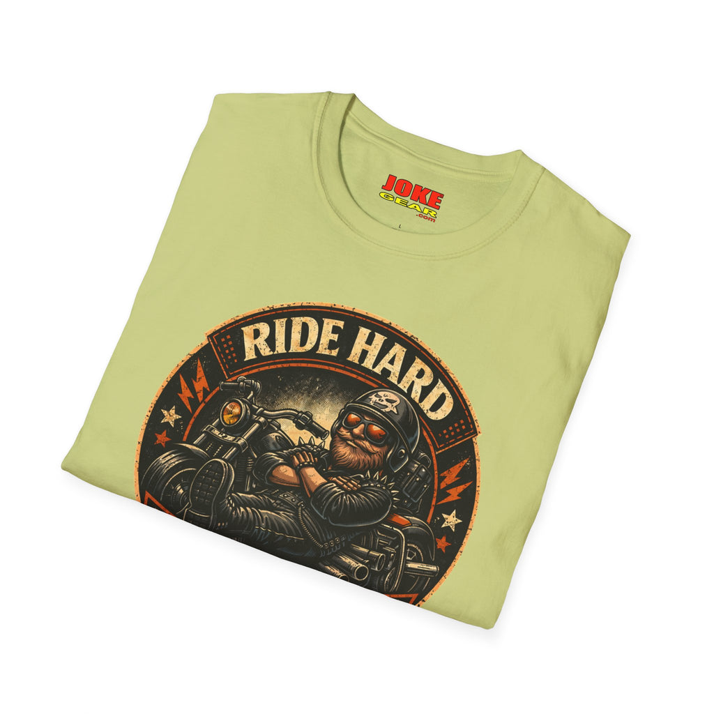 Ride Hard Nap Harder T-Shirt — Vintage Motorcycle Biker Tee
