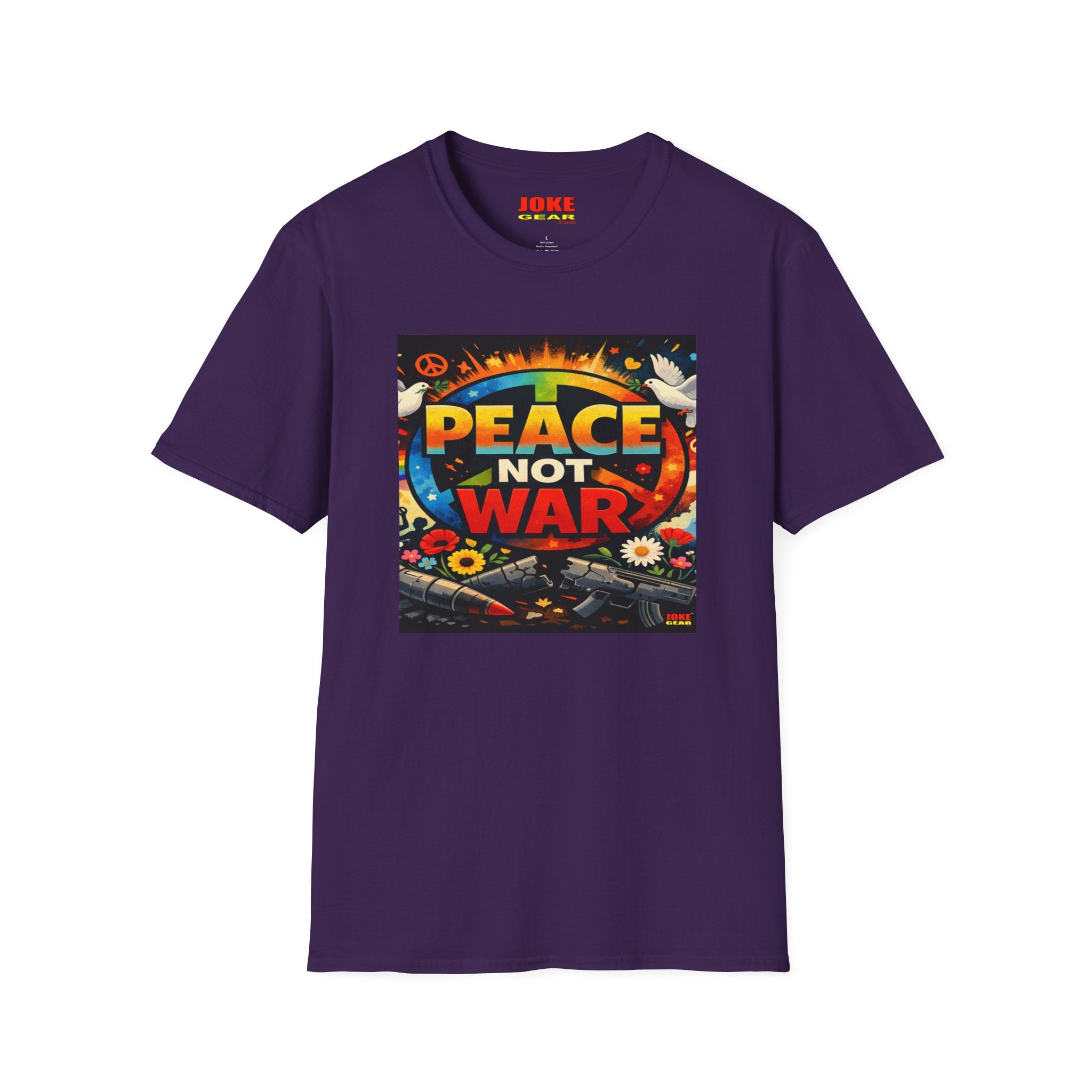 Peace NOT War T-Shirt — Retro Hippie Peace Sign Tee