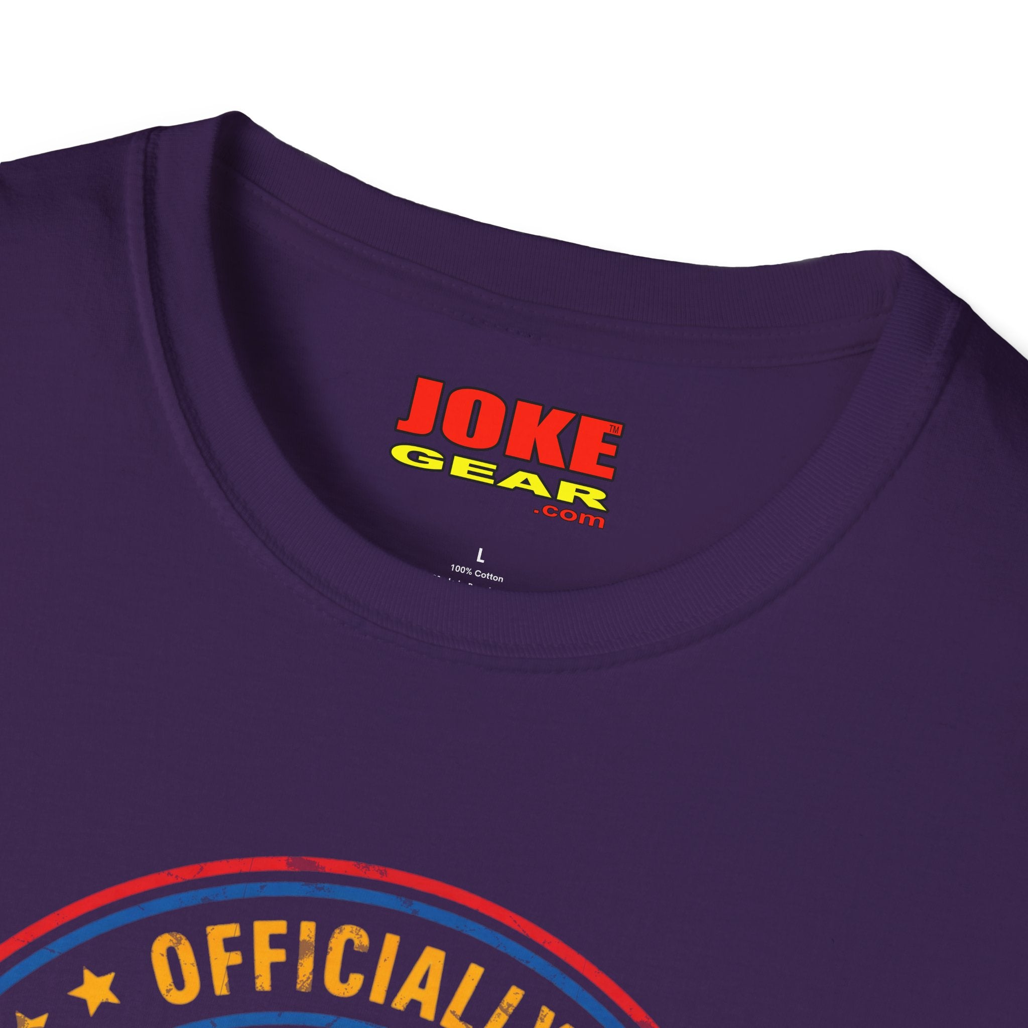 Retired Badge T-Shirt — "Officially Retired (Not My Problem Anymore)" Retirement Tee