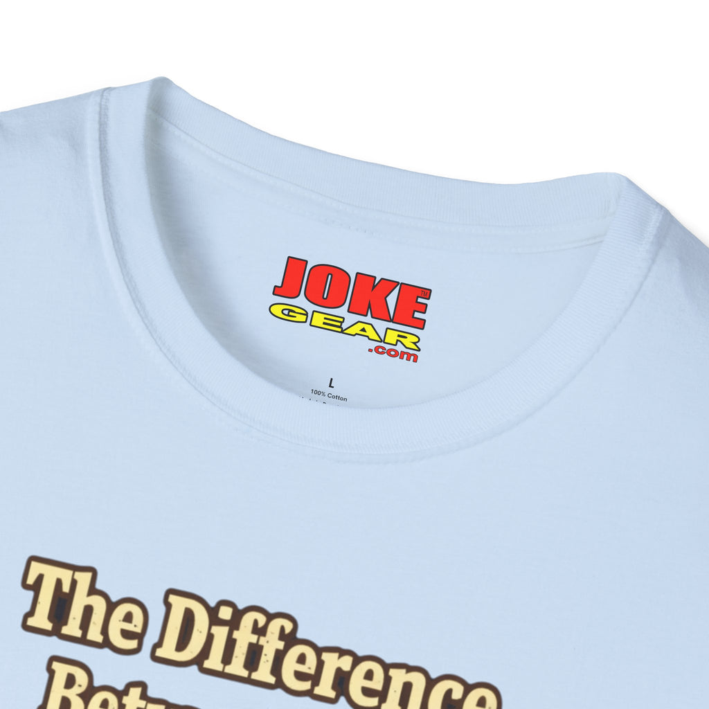 Coffee Shirt - "The Difference Between Your Opinion and Coffee... I Asked for the Coffee" Funny Graphic Tee