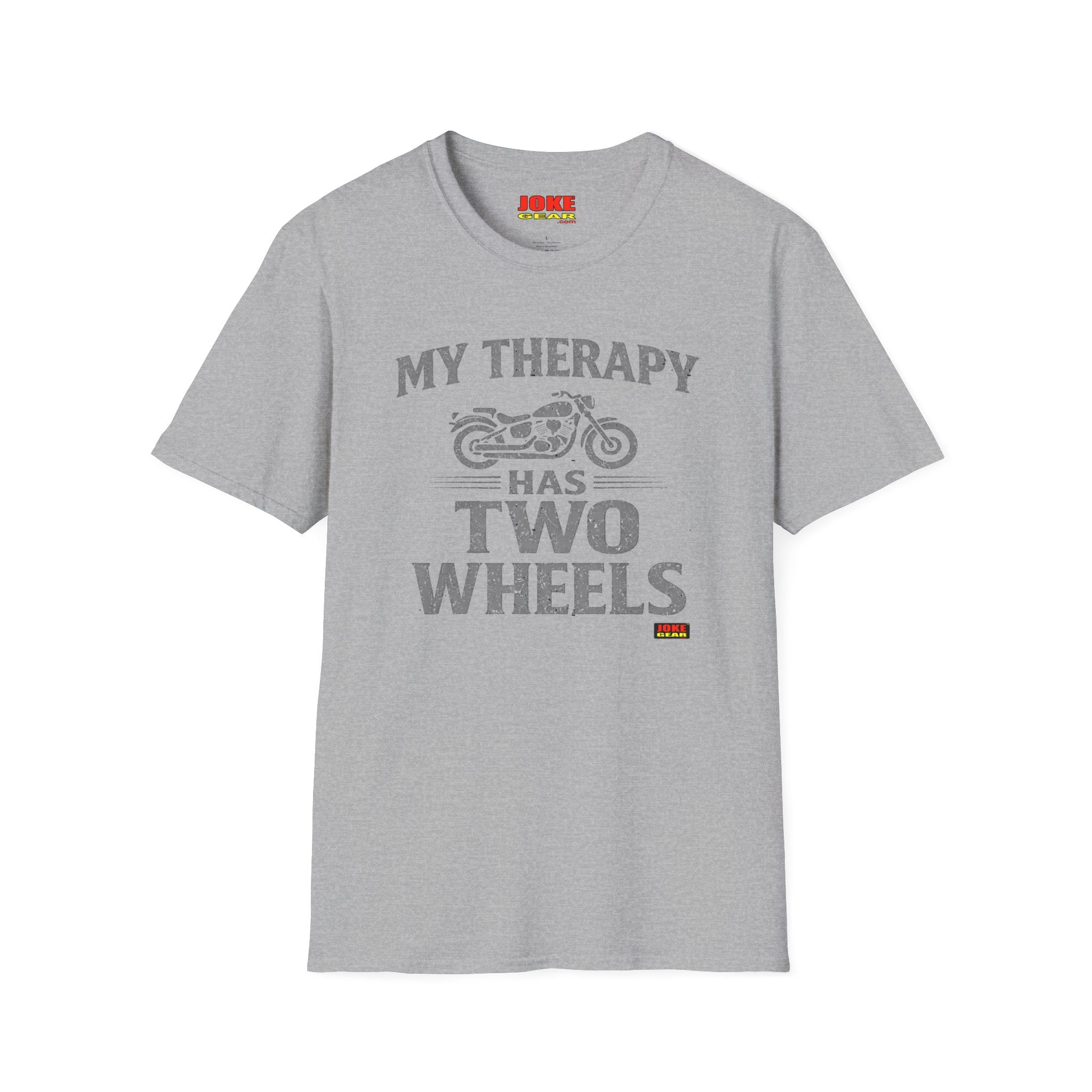 My Therapy Has Two Wheels Motorcycle T-Shirt – Biker Vintage Ride Tee