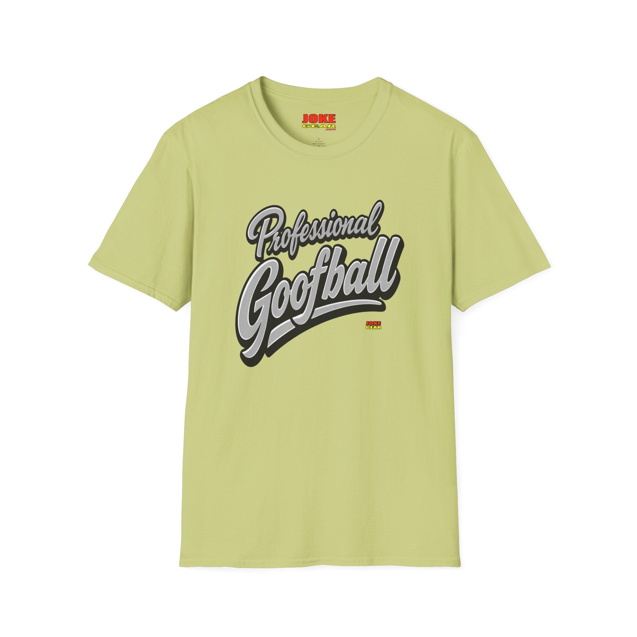Professional Goofball T-Shirt — Funny Retro Script Tee for Casual Wear