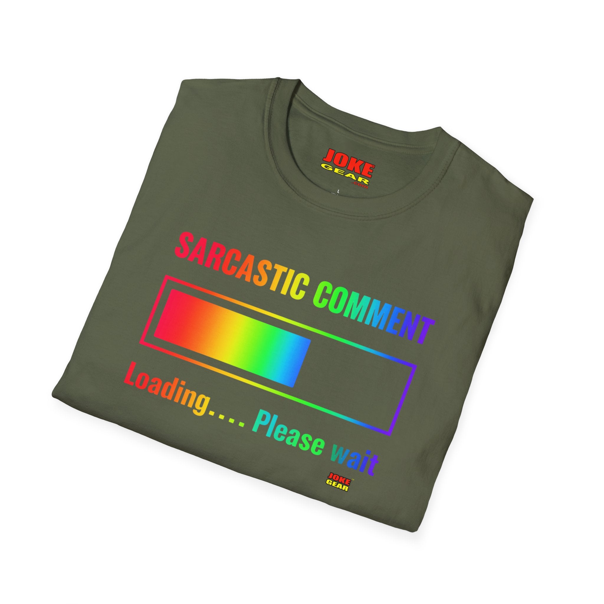 Sarcastic Comment Loading T-Shirt — Funny Progress Bar Tee