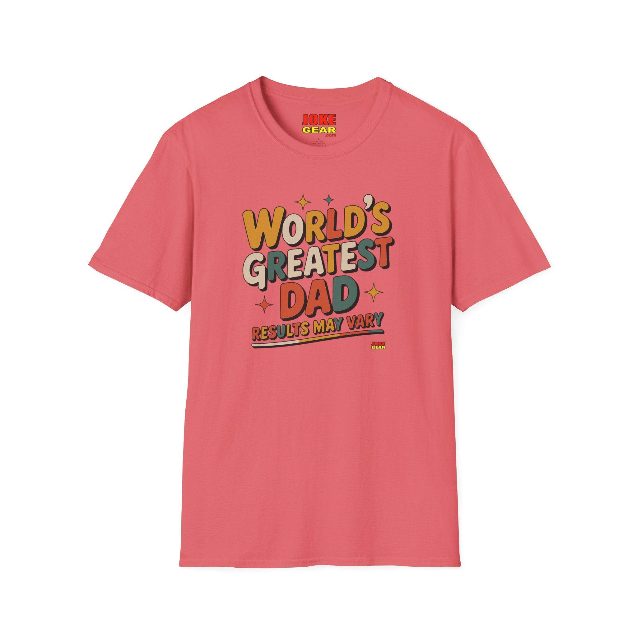 World’s Greatest Dad (Results May Vary) Retro Graphic Tee