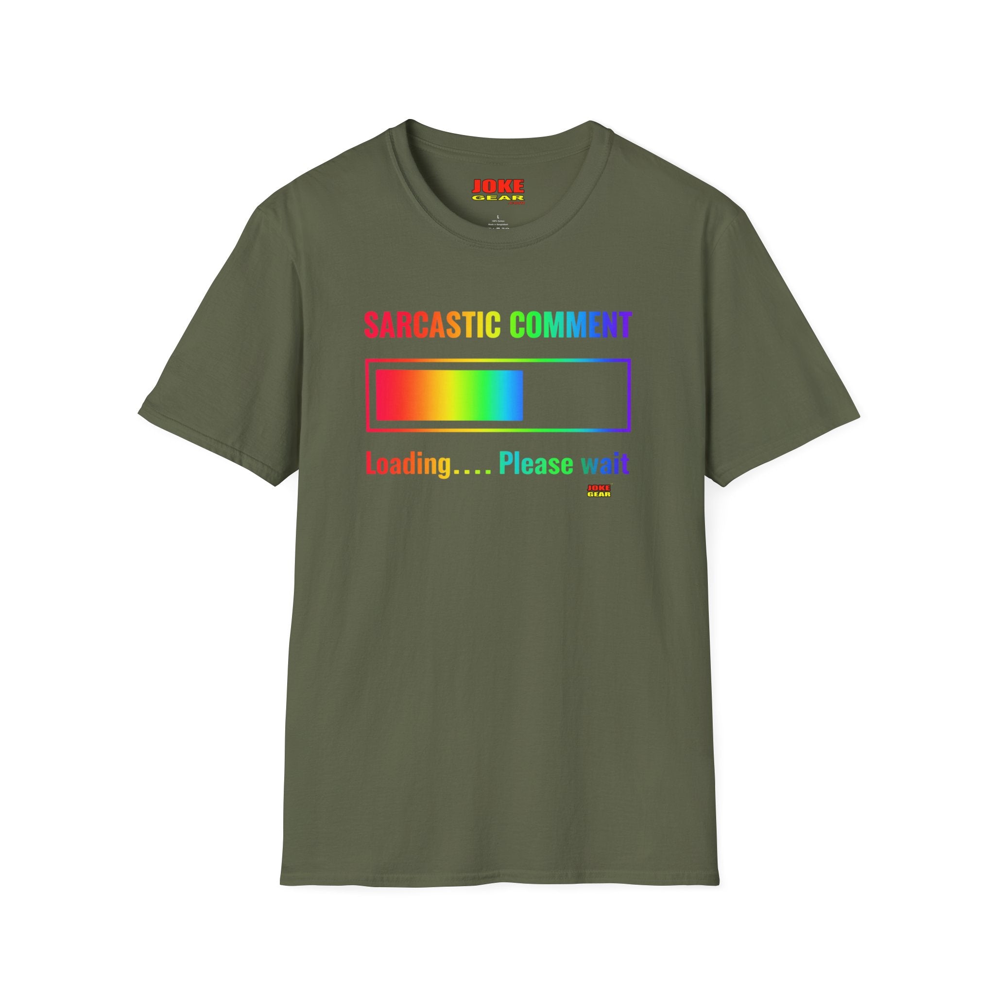 Sarcastic Comment Loading T-Shirt — Funny Progress Bar Tee