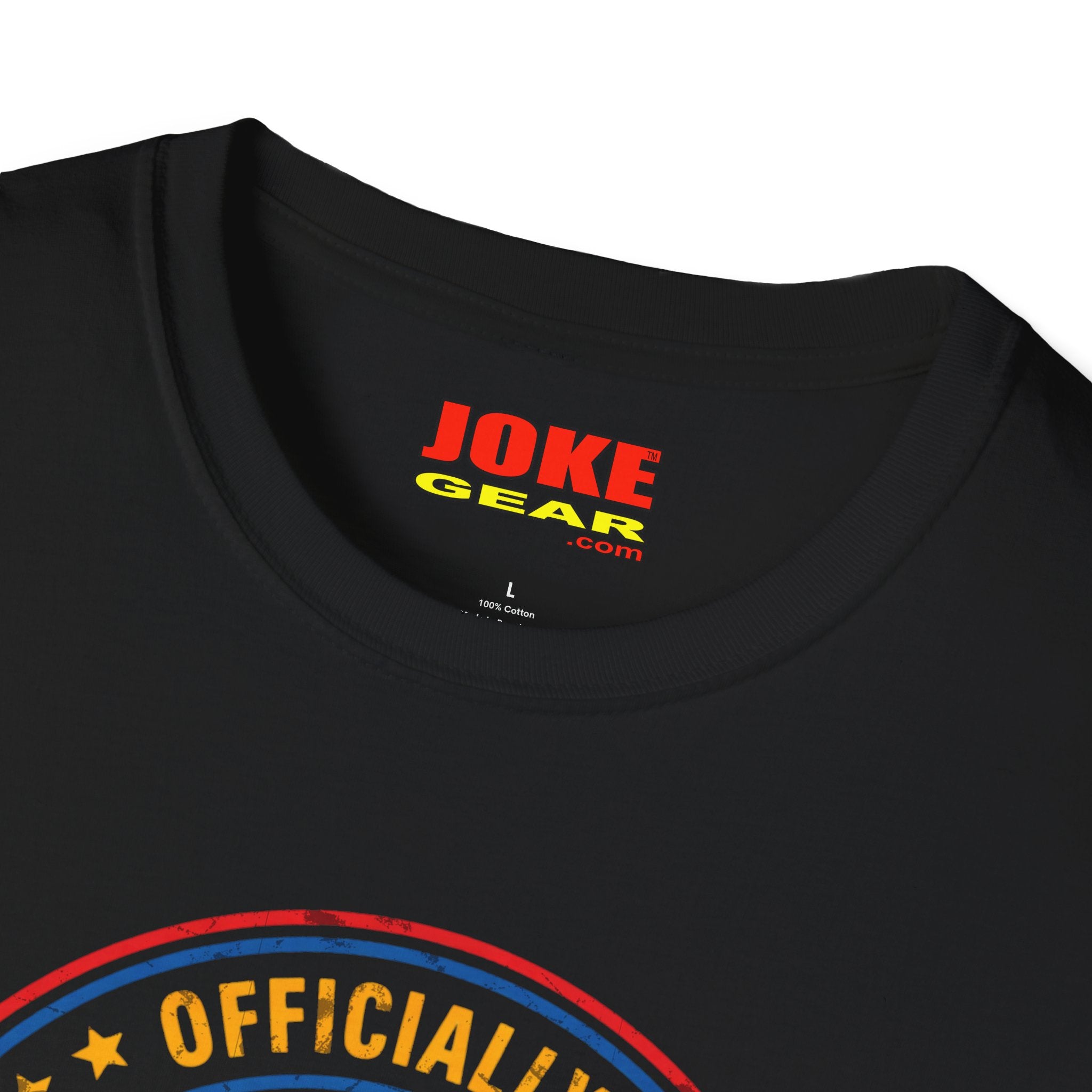Retired Badge T-Shirt — "Officially Retired (Not My Problem Anymore)" Retirement Tee