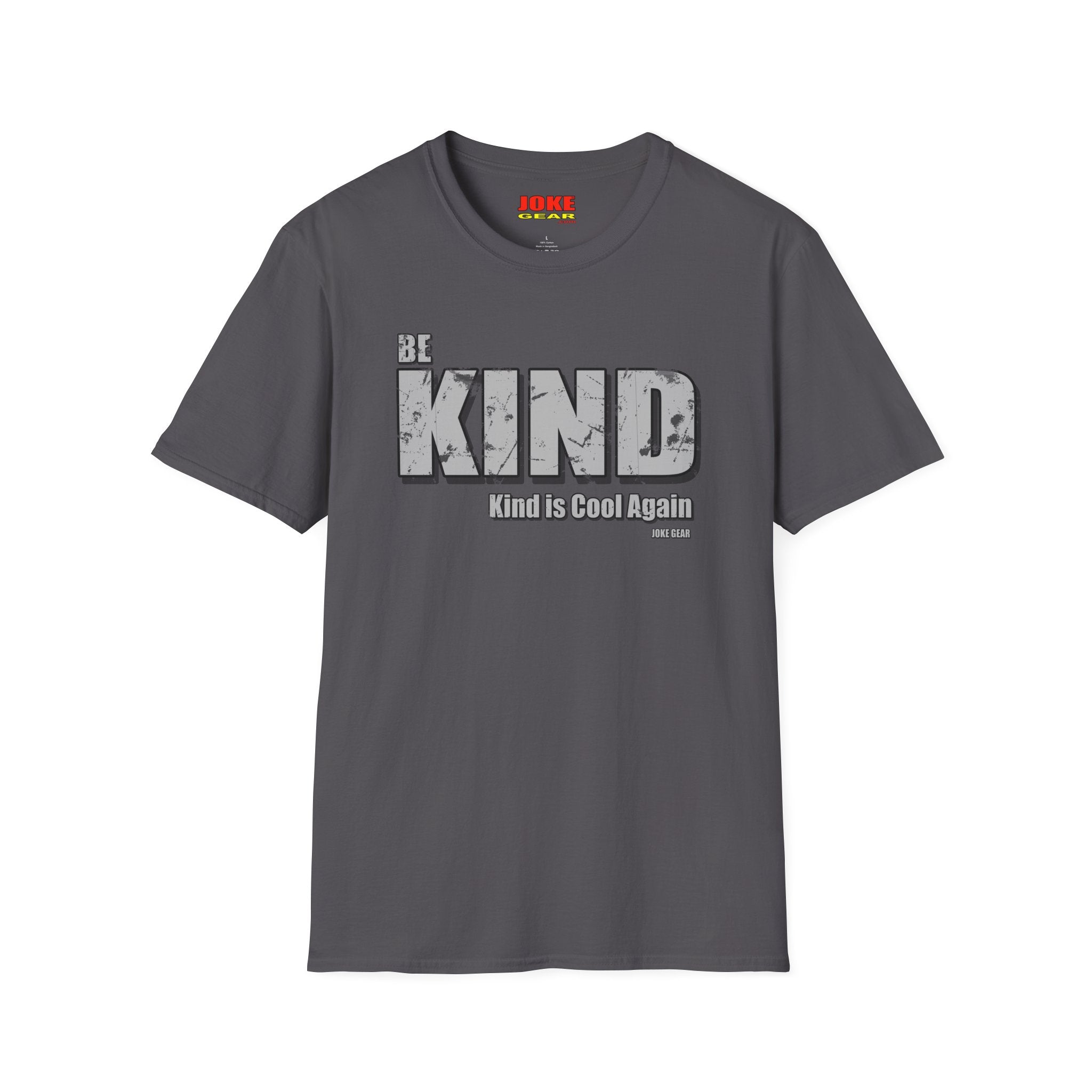 BE KIND T-Shirt — (BE KIND: Kind is Cool Again) Vintage Block Letter Tee