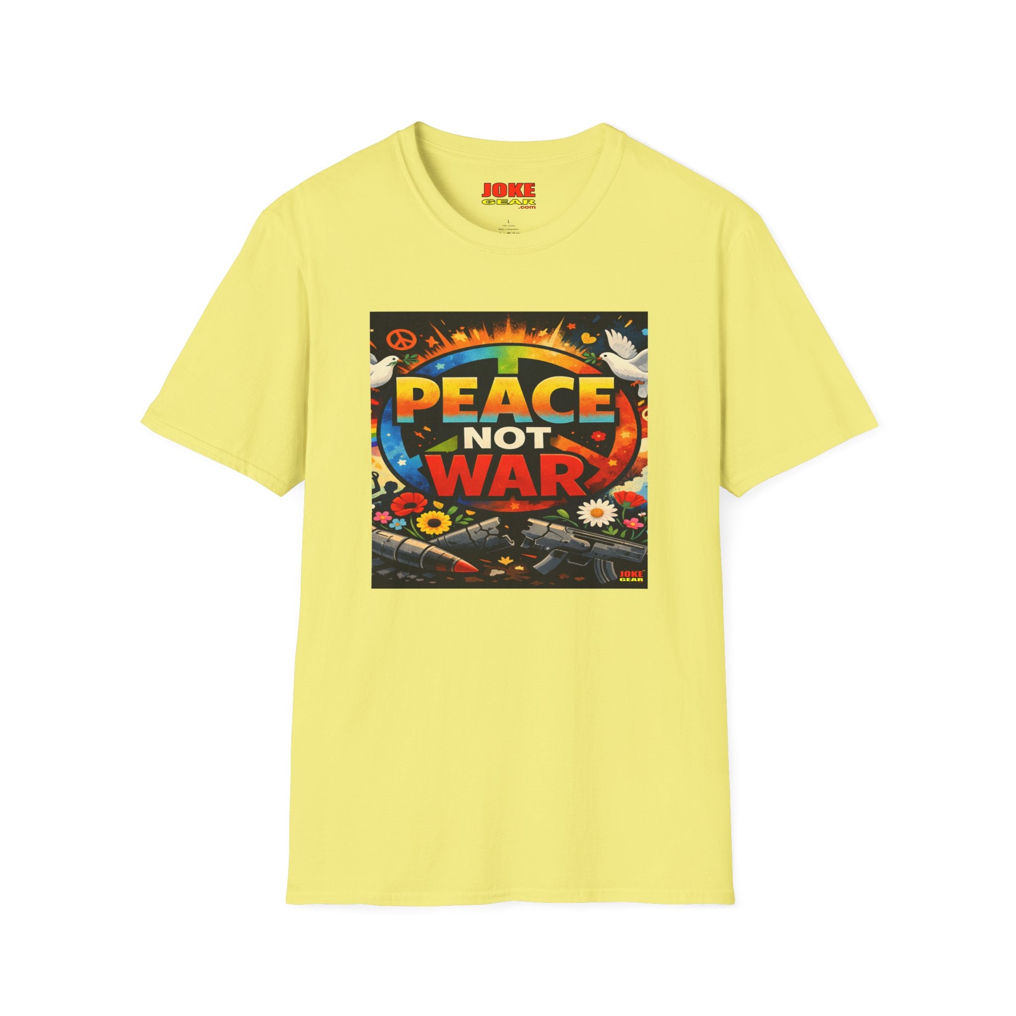 Peace NOT War T-Shirt — Retro Hippie Peace Sign Tee