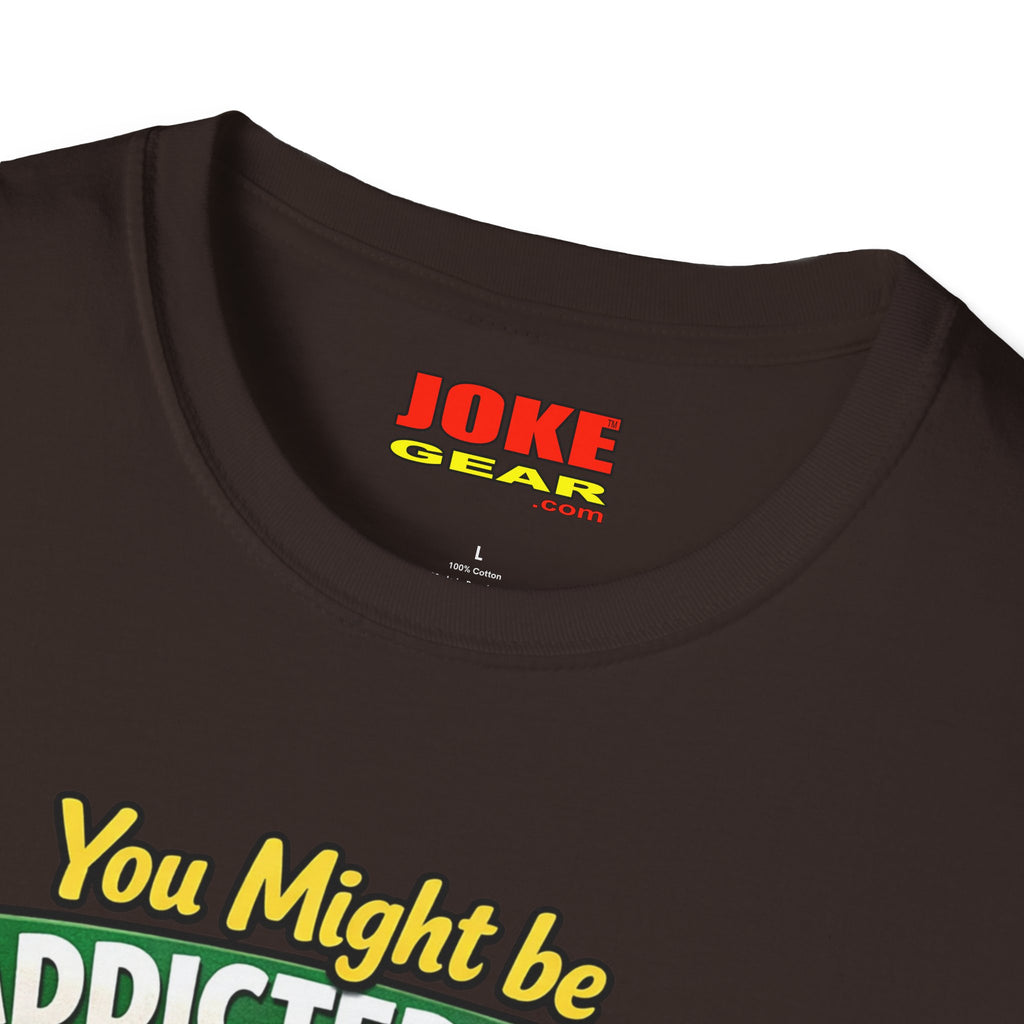 Caffeine Addict T-Shirt — "You Might Be Addicted to Caffeine... If You Chew on Other People’s Fingernails" Funny Coffee Tee