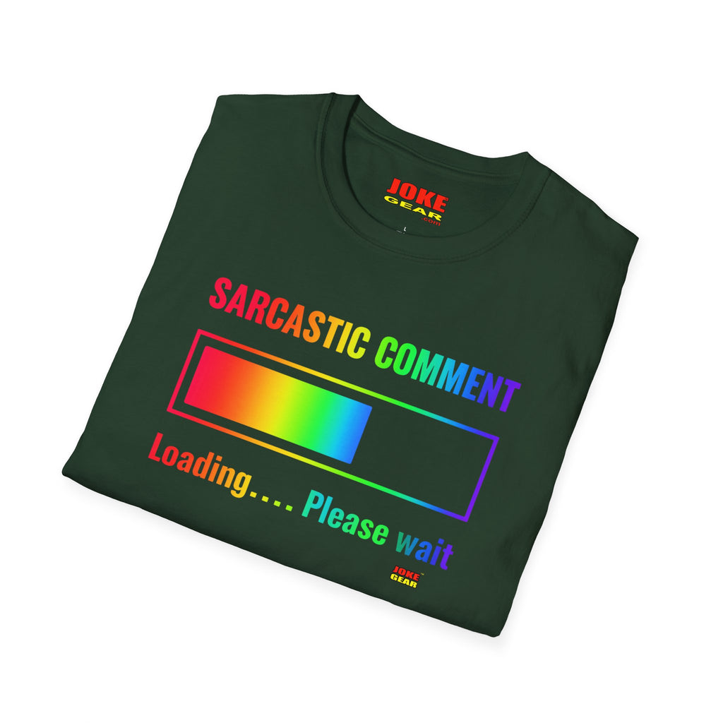 Sarcastic Comment Loading T-Shirt — Funny Progress Bar Tee