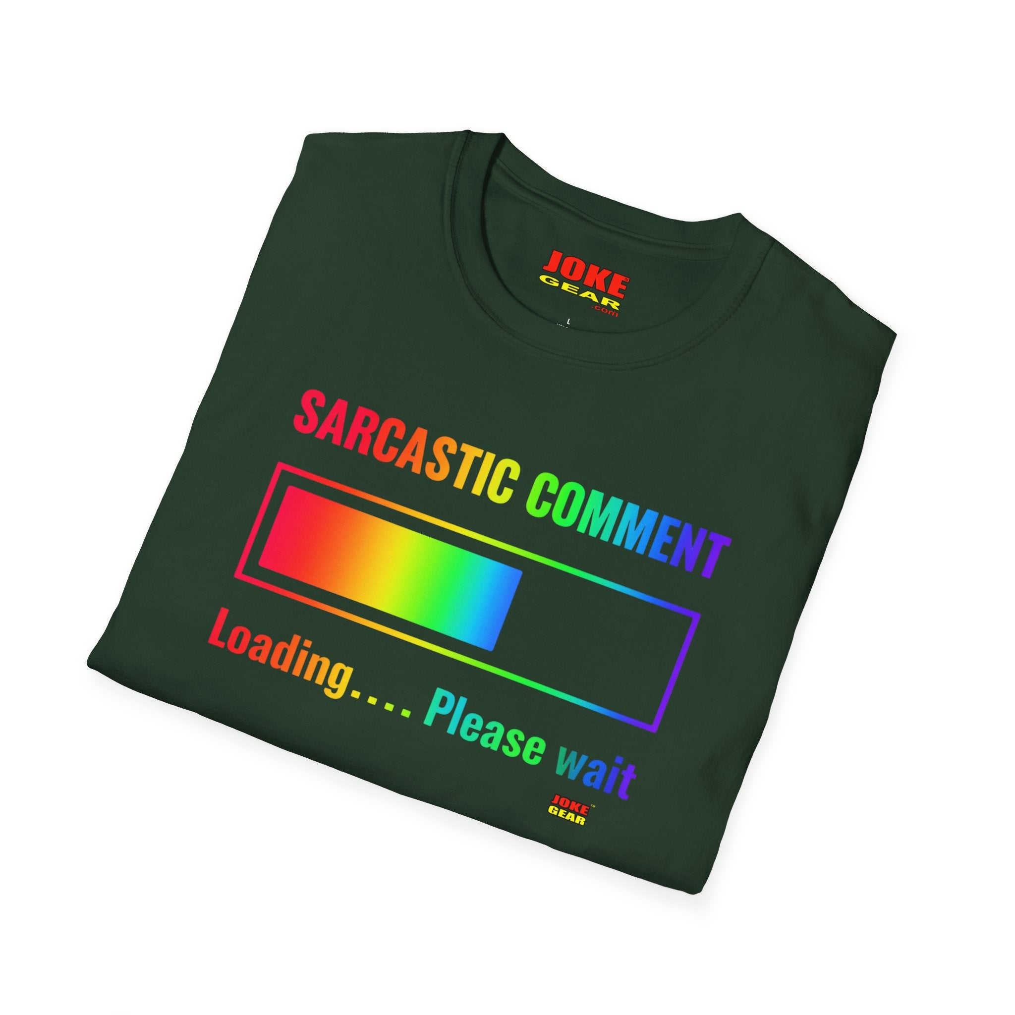 Sarcastic Comment Loading T-Shirt — Funny Progress Bar Tee