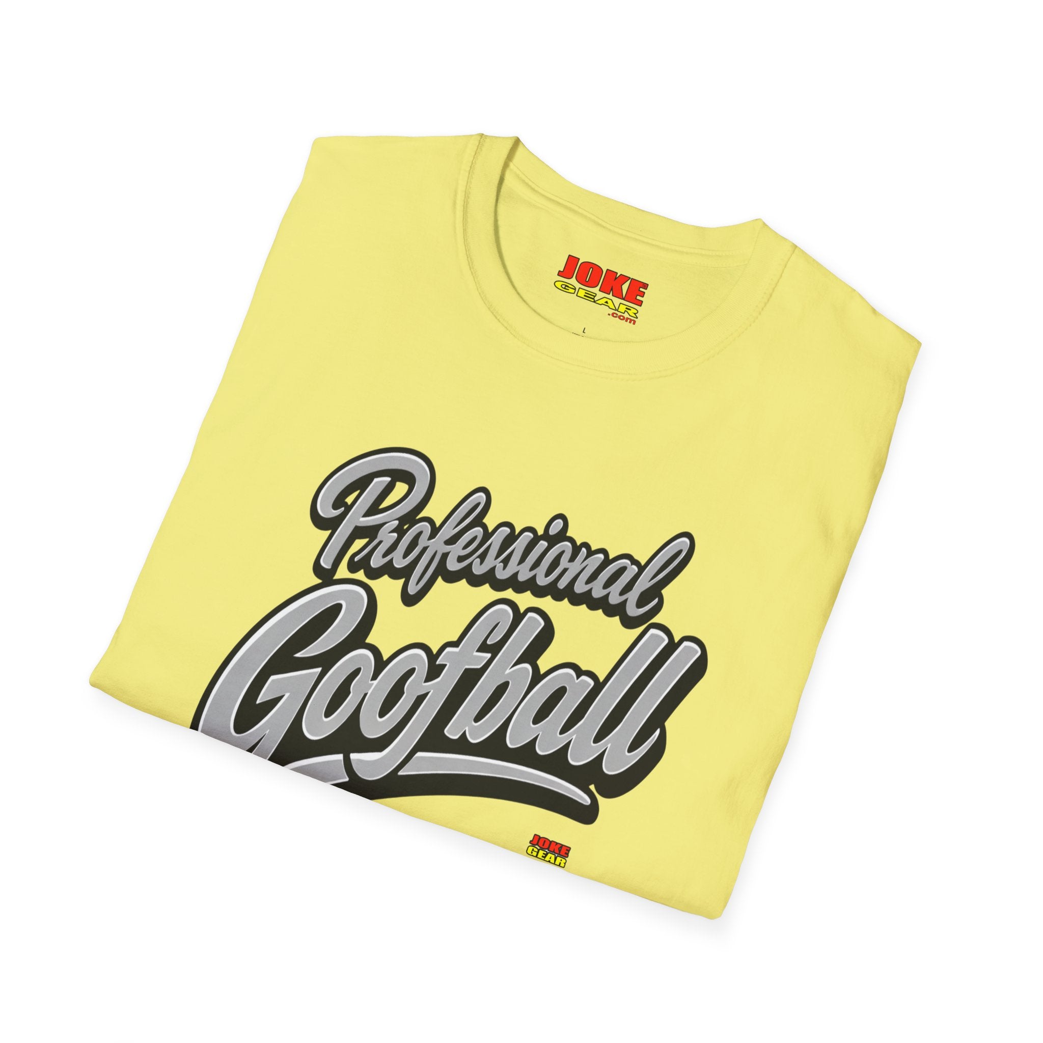 Professional Goofball T-Shirt — Funny Retro Script Tee for Casual Wear