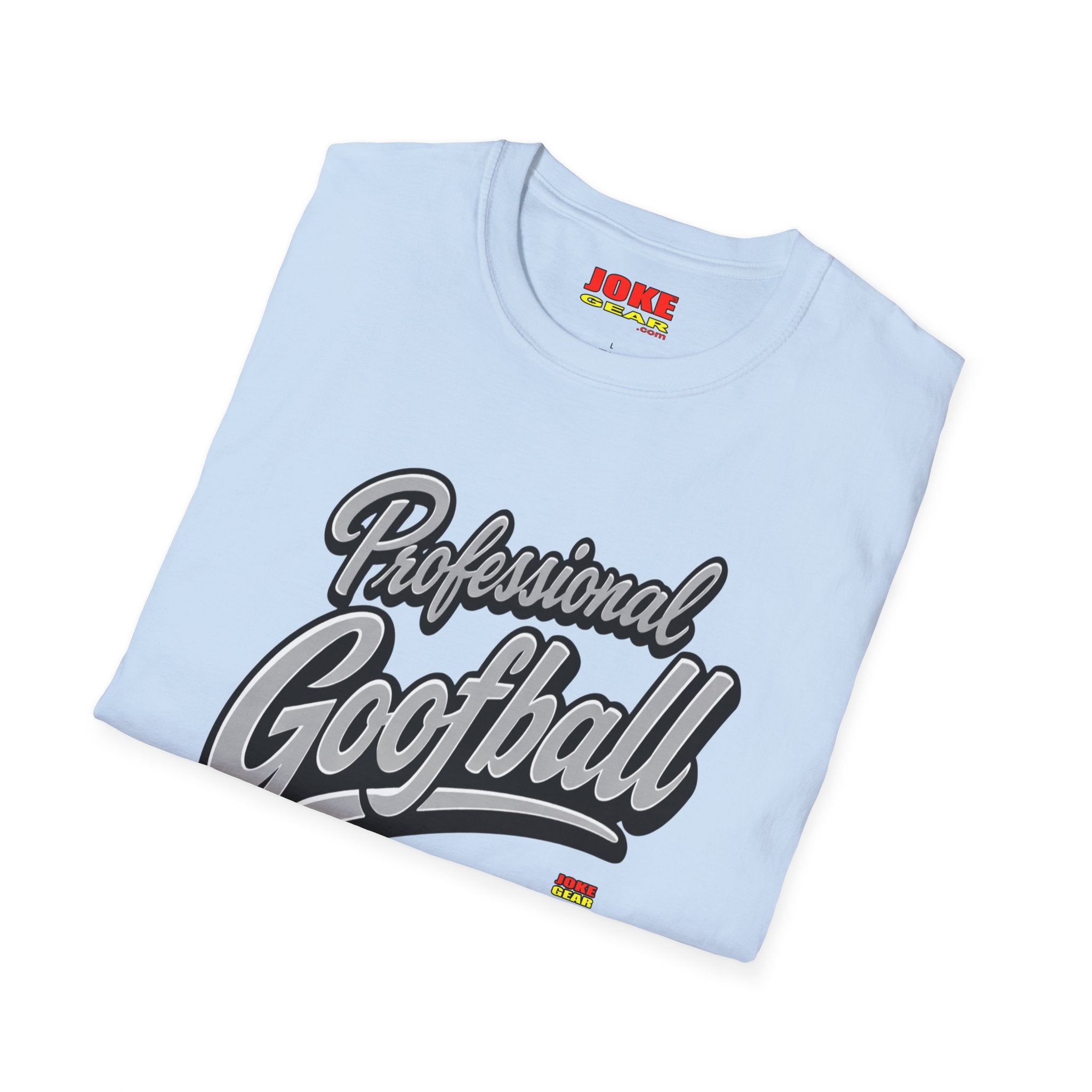 Professional Goofball T-Shirt — Funny Retro Script Tee for Casual Wear