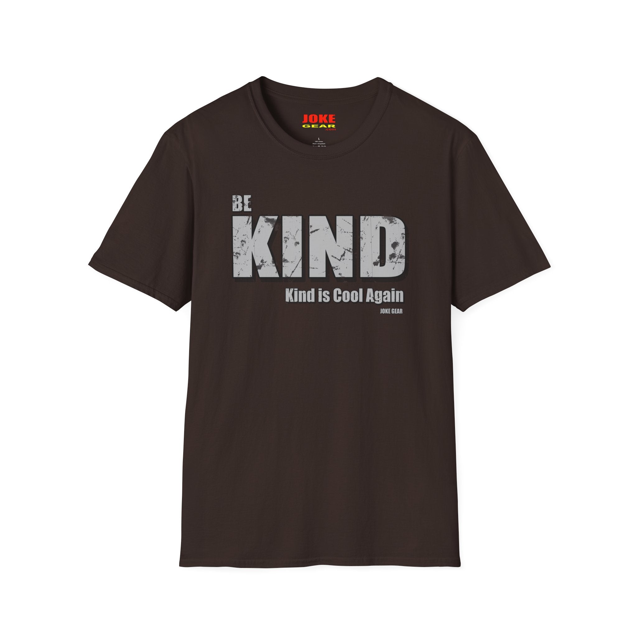 BE KIND T-Shirt — (BE KIND: Kind is Cool Again) Vintage Block Letter Tee