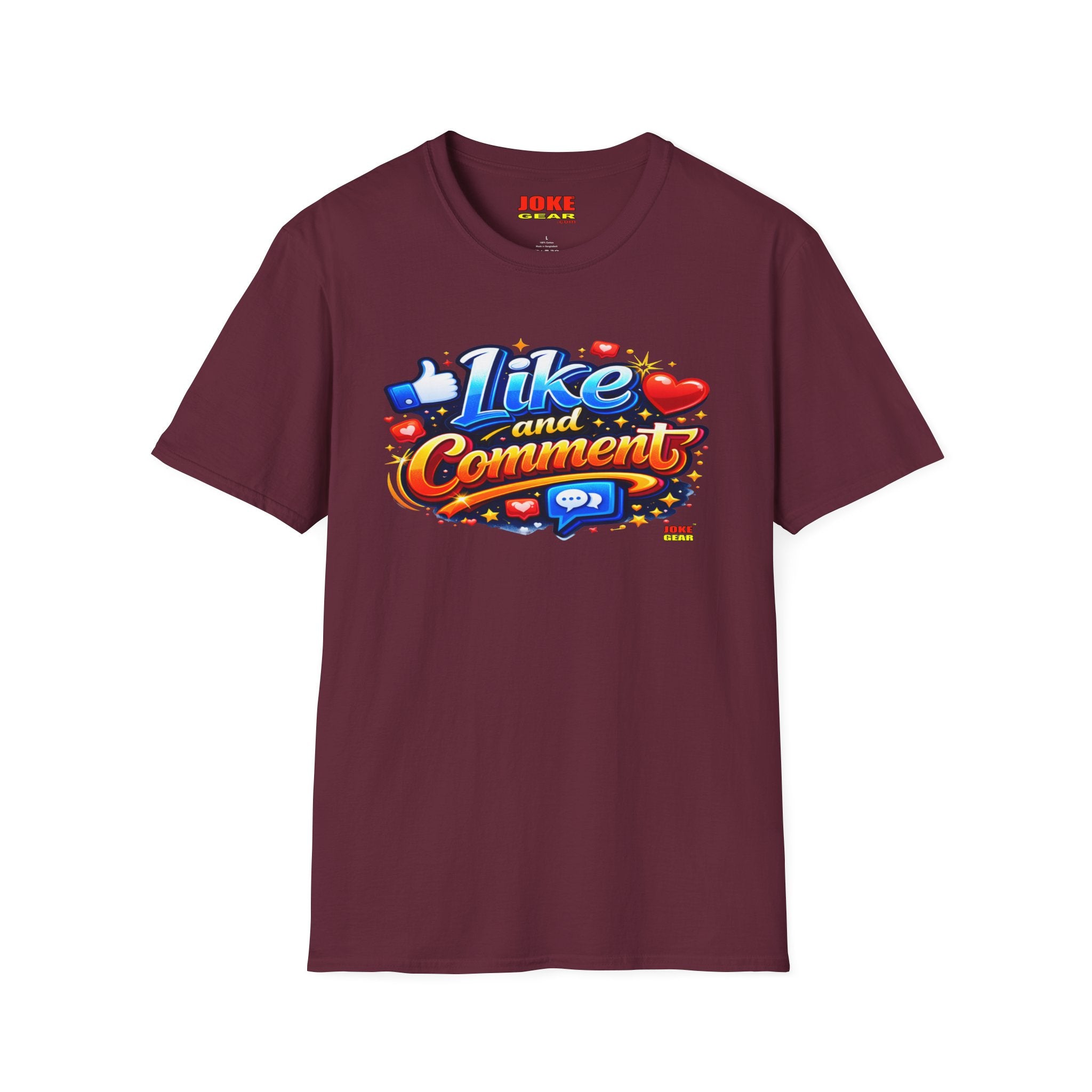 LIKE and COMMENT T-Shirt — Social Media Graphic Tee