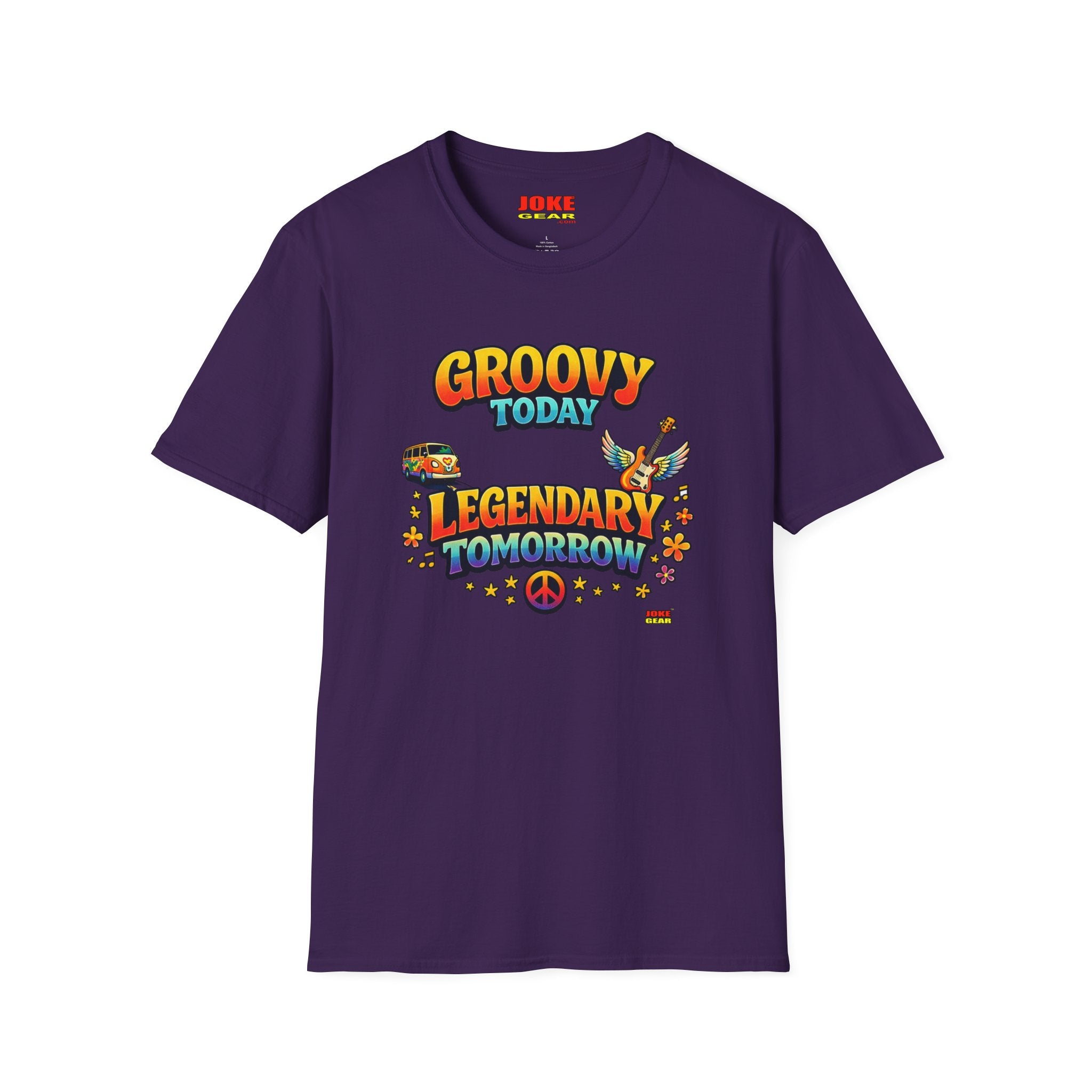 Groovy Today Legendary Tomorrow T-Shirt — Retro 60s Hippie Graphic Tee