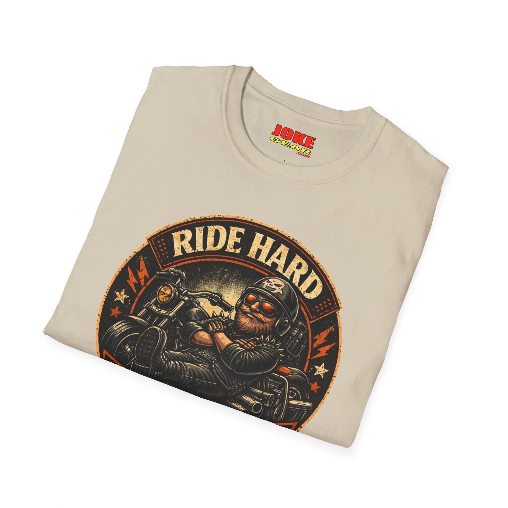 Ride Hard Nap Harder T-Shirt — Vintage Motorcycle Biker Tee