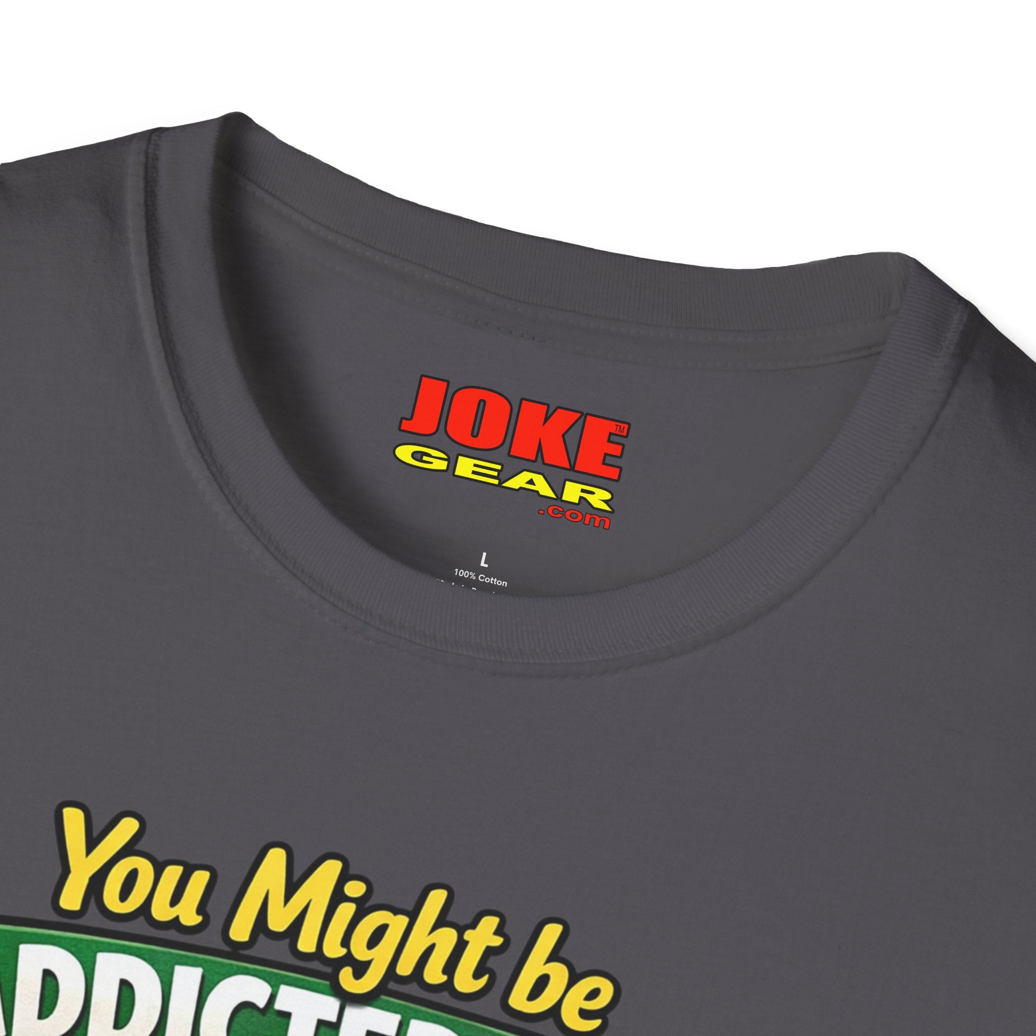 Caffeine Addict T-Shirt — "You Might Be Addicted to Caffeine... If You Chew on Other People’s Fingernails" Funny Coffee Tee