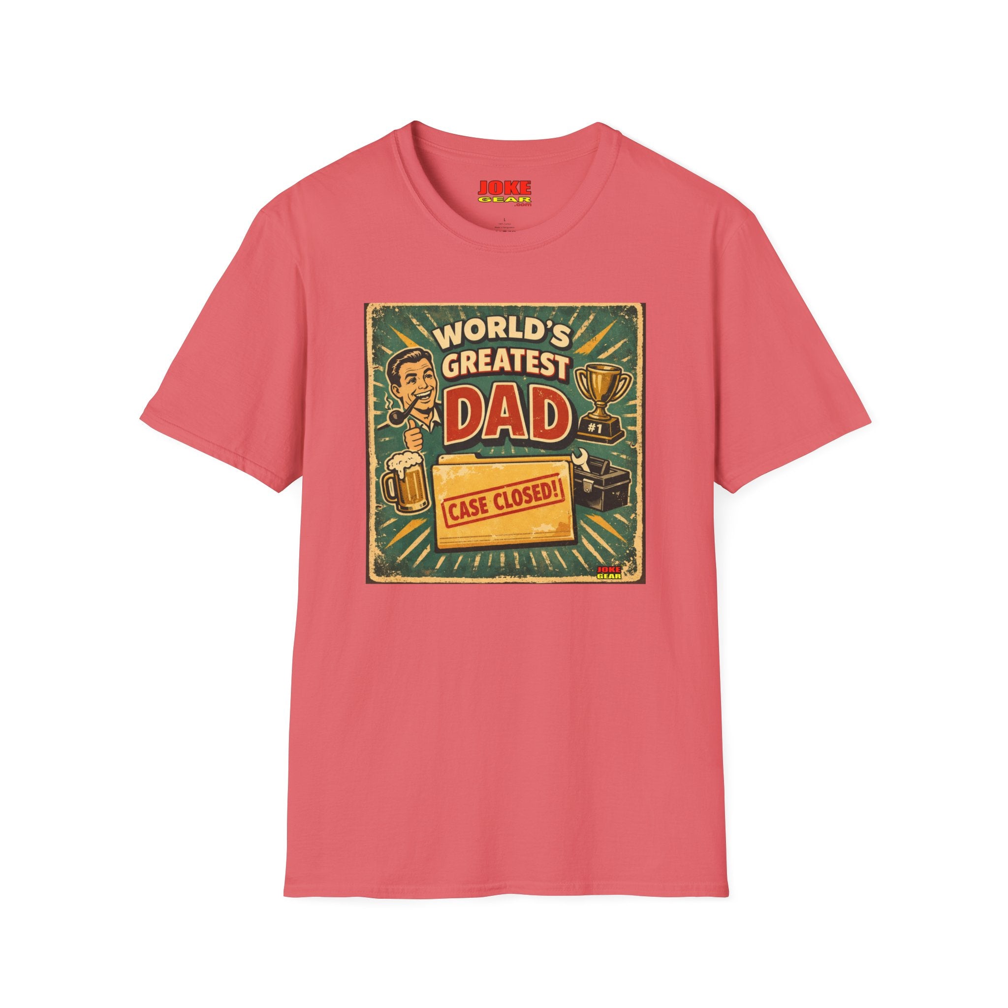 World's Greatest Dad T-Shirt – 'Case Closed' Vintage Dad Tee