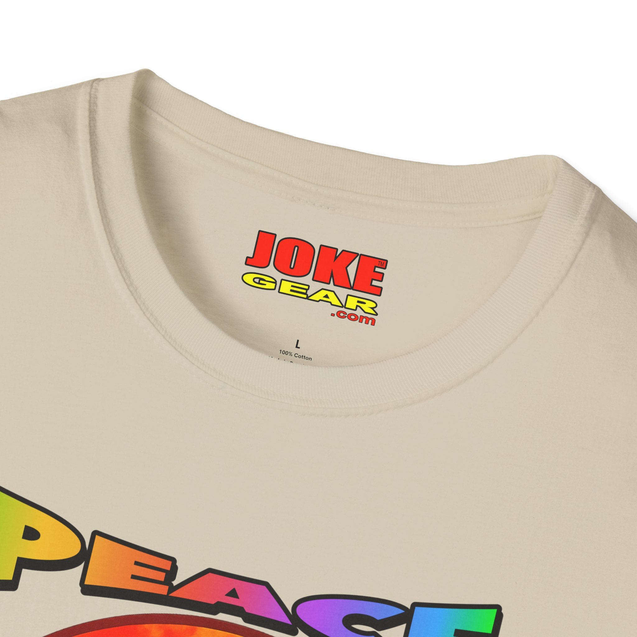 Peace NOT War T-Shirt — Tie-Dye Peace Symbol Retro Graphic Tee