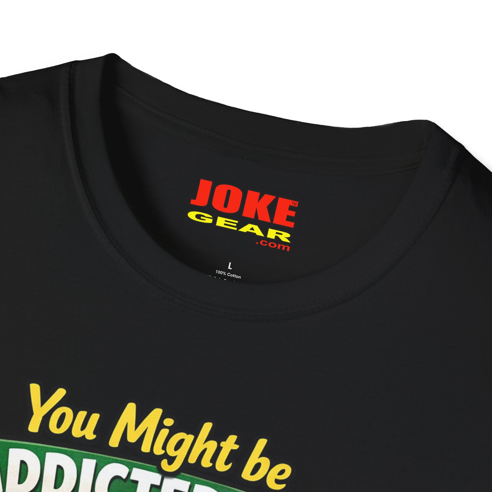 Caffeine Addict T-Shirt — "You Might Be Addicted to Caffeine... If You Chew on Other People’s Fingernails" Funny Coffee Tee
